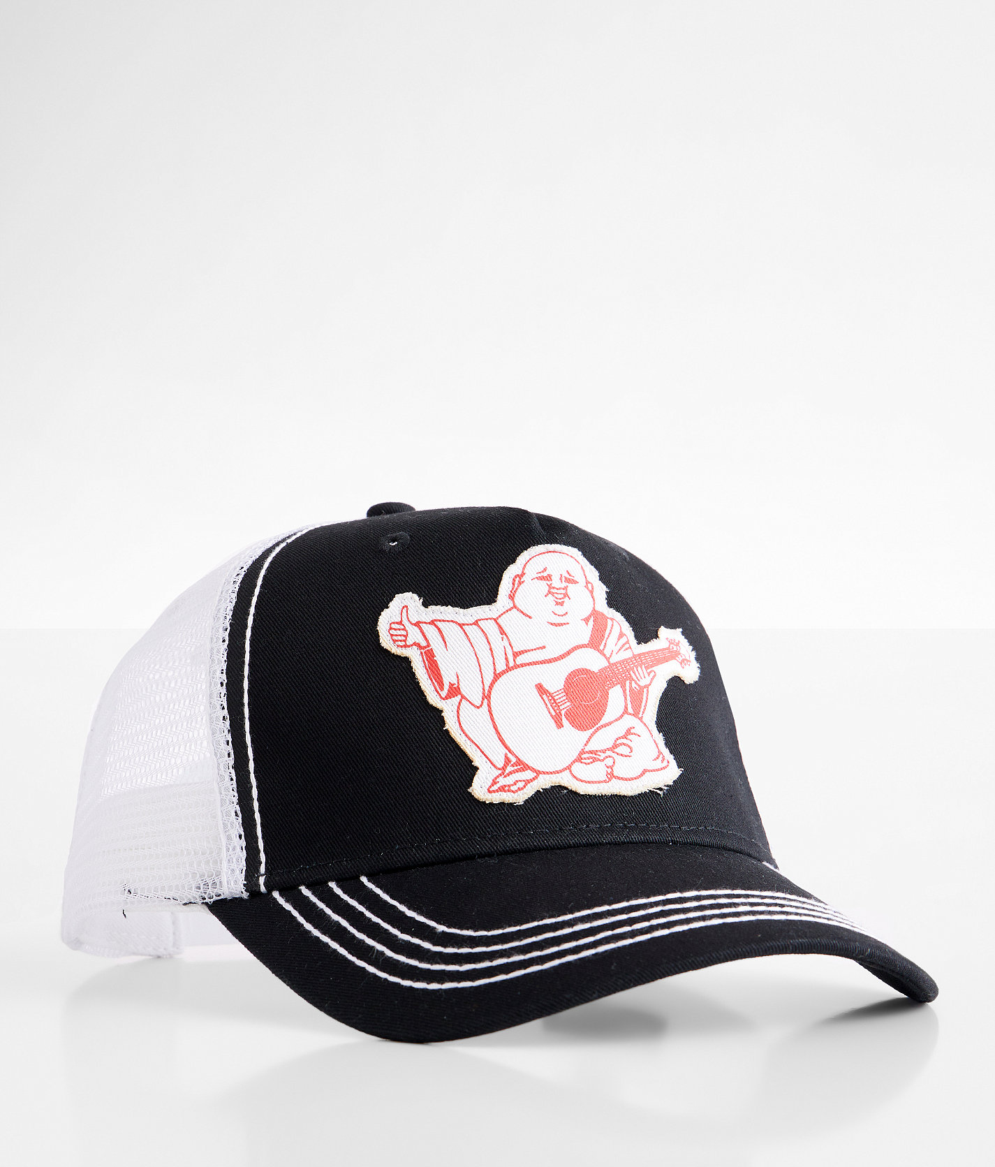 True Religion Budda Logo Trucker Hat - Men's Hats in Black