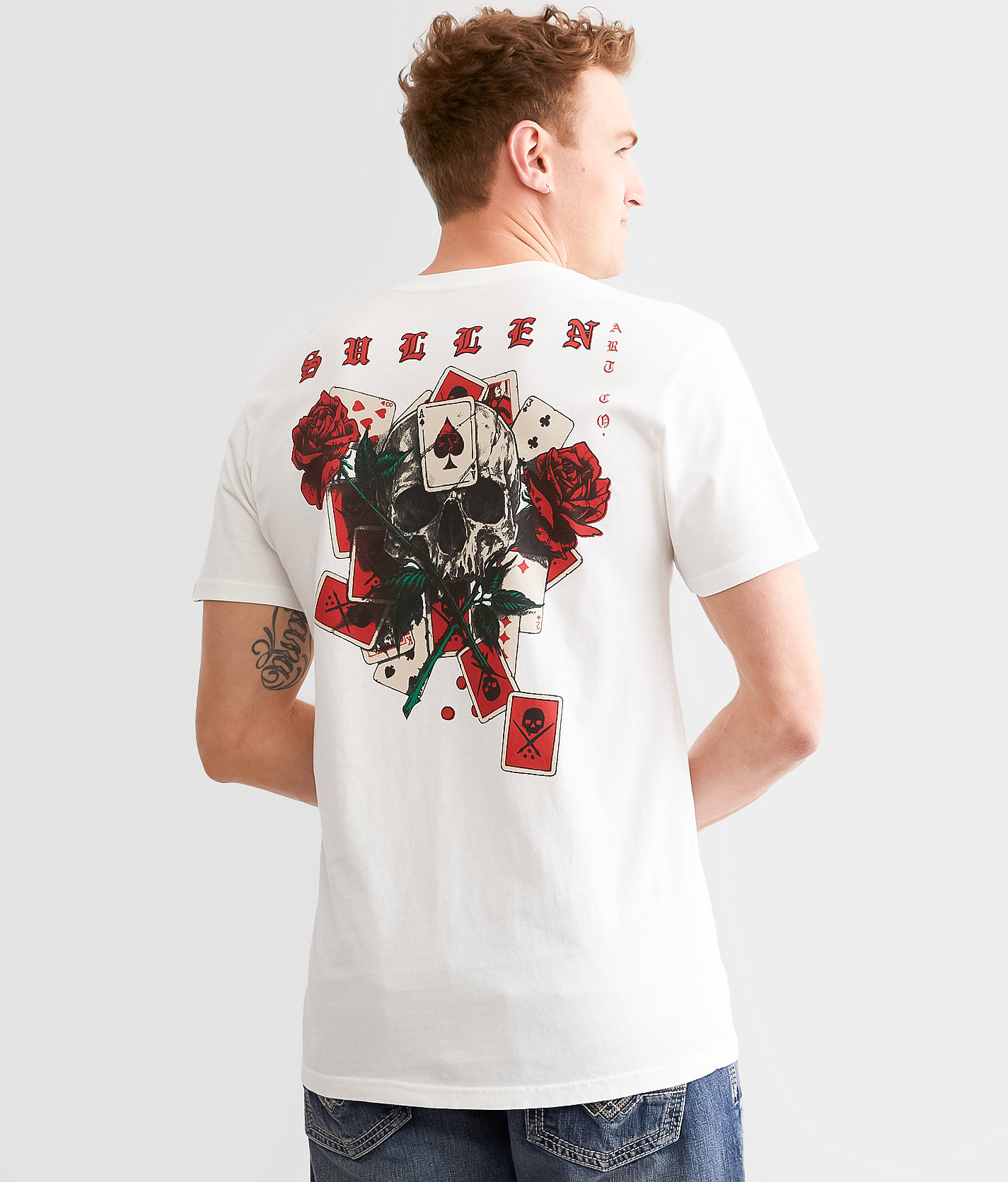 Sullen Bluffing T-Shirt - Men's T-Shirts in Antique White