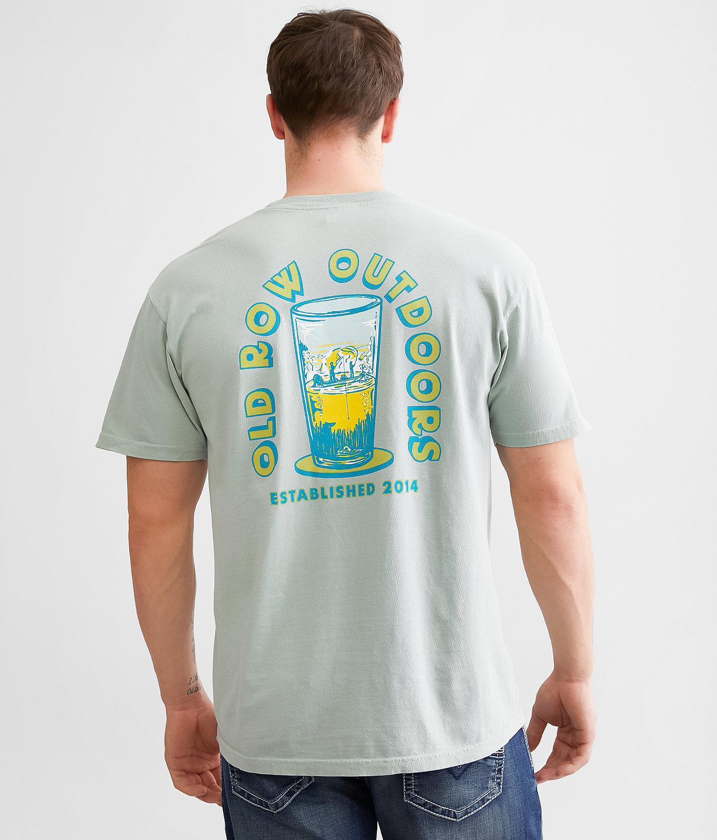 Old Row Pint Fishing T-Shirt - Men's T-Shirts in Bay