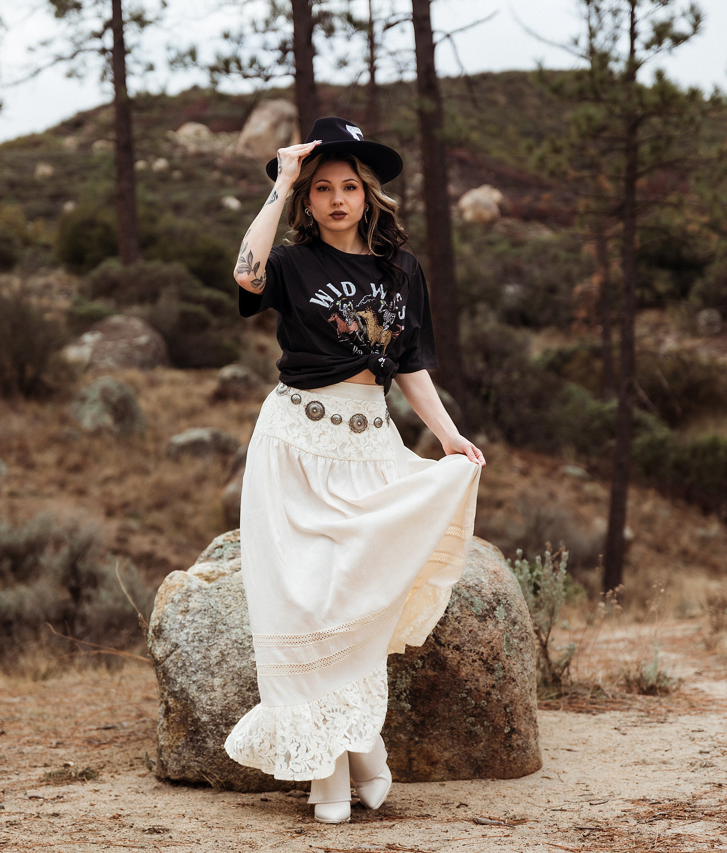 Gimmicks Floral Jacquard Maxi Skirt - Women's Skirts in Cream