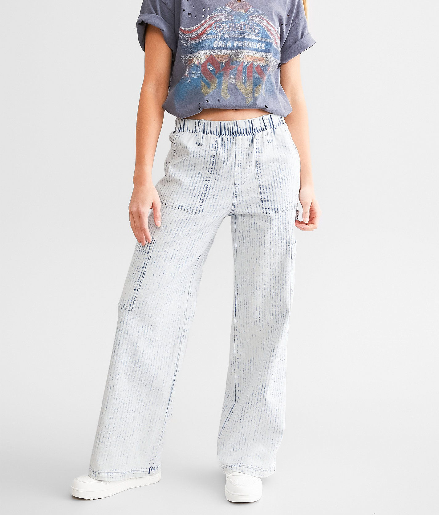 Hurley Railroad Denim Cargo Stretch Pant - Women's Pants in Blue