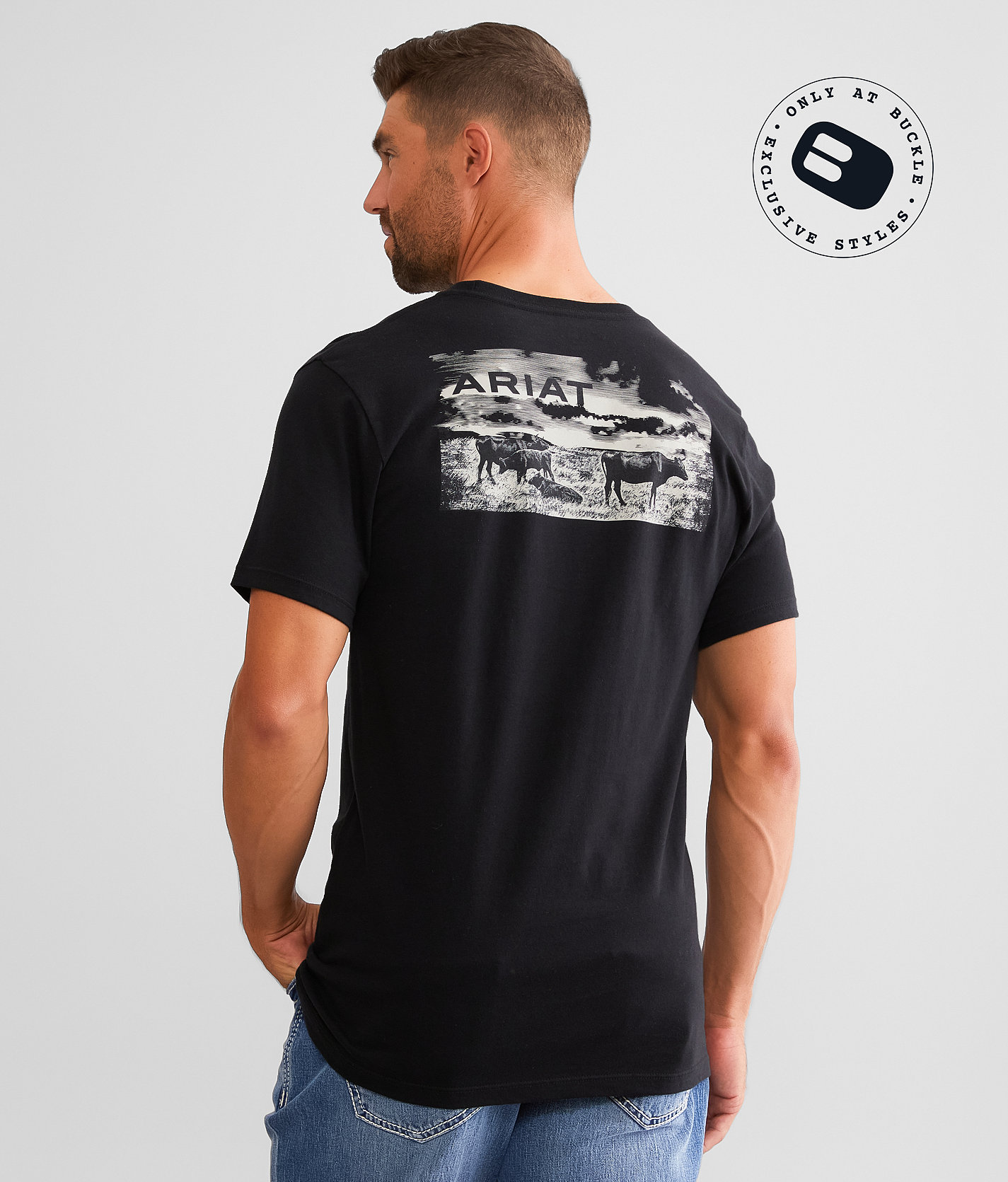 Ariat Pastures T-Shirt - Men's T-Shirts in Black