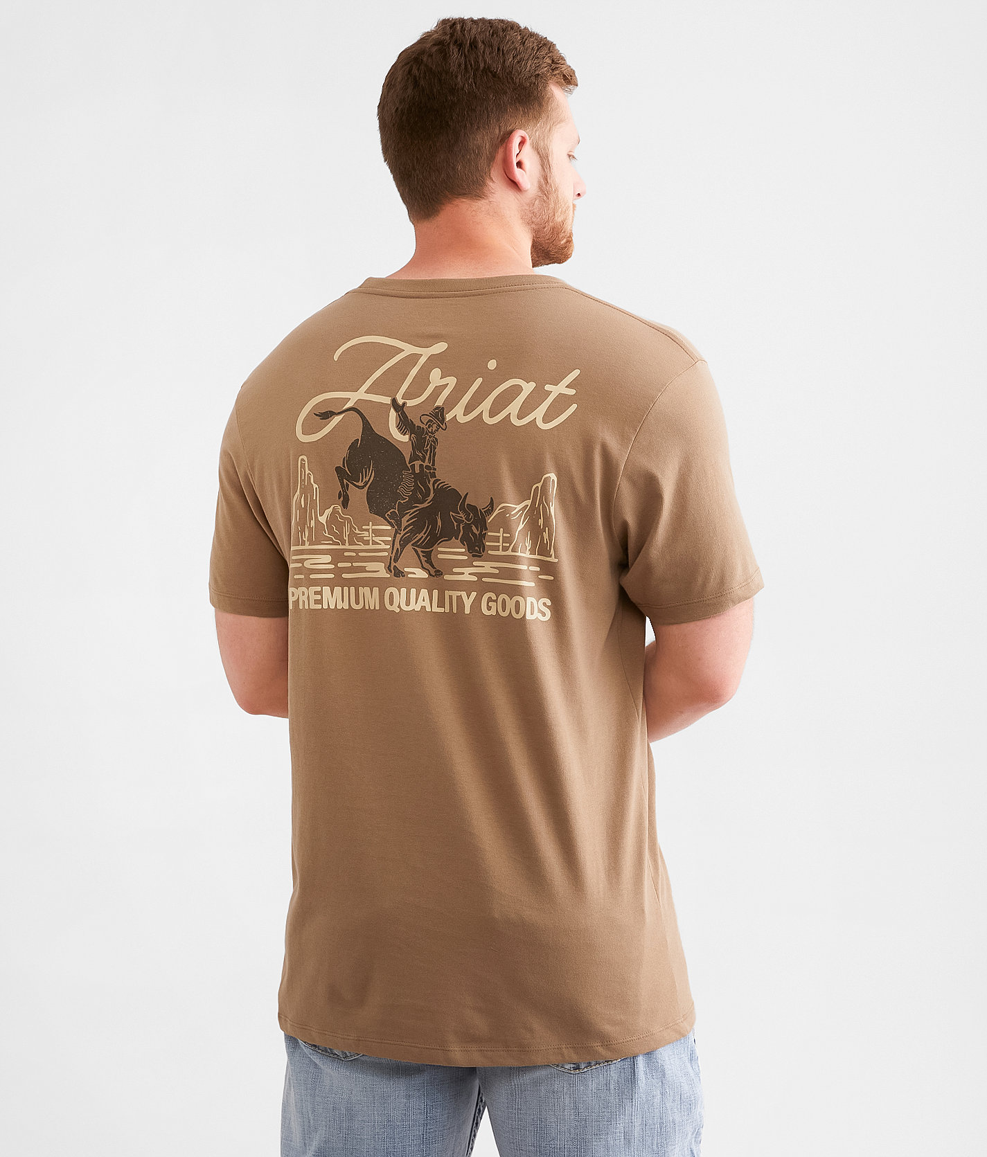 Ariat Diablo Toro T-Shirt - Men's T-Shirts in Savana Brown