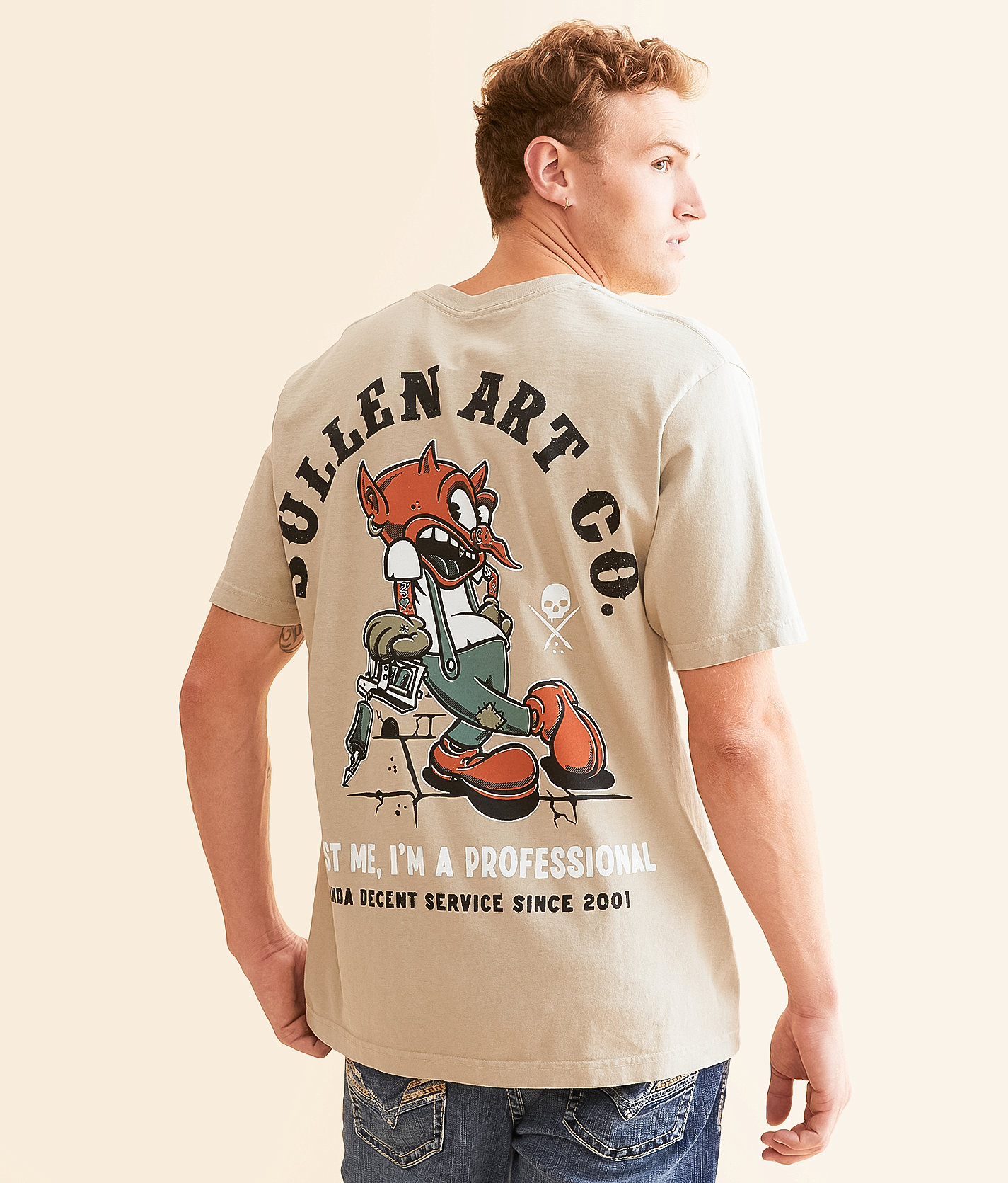 Sullen Trust Me T-Shirt - Men's T-Shirts in Chateau Grey