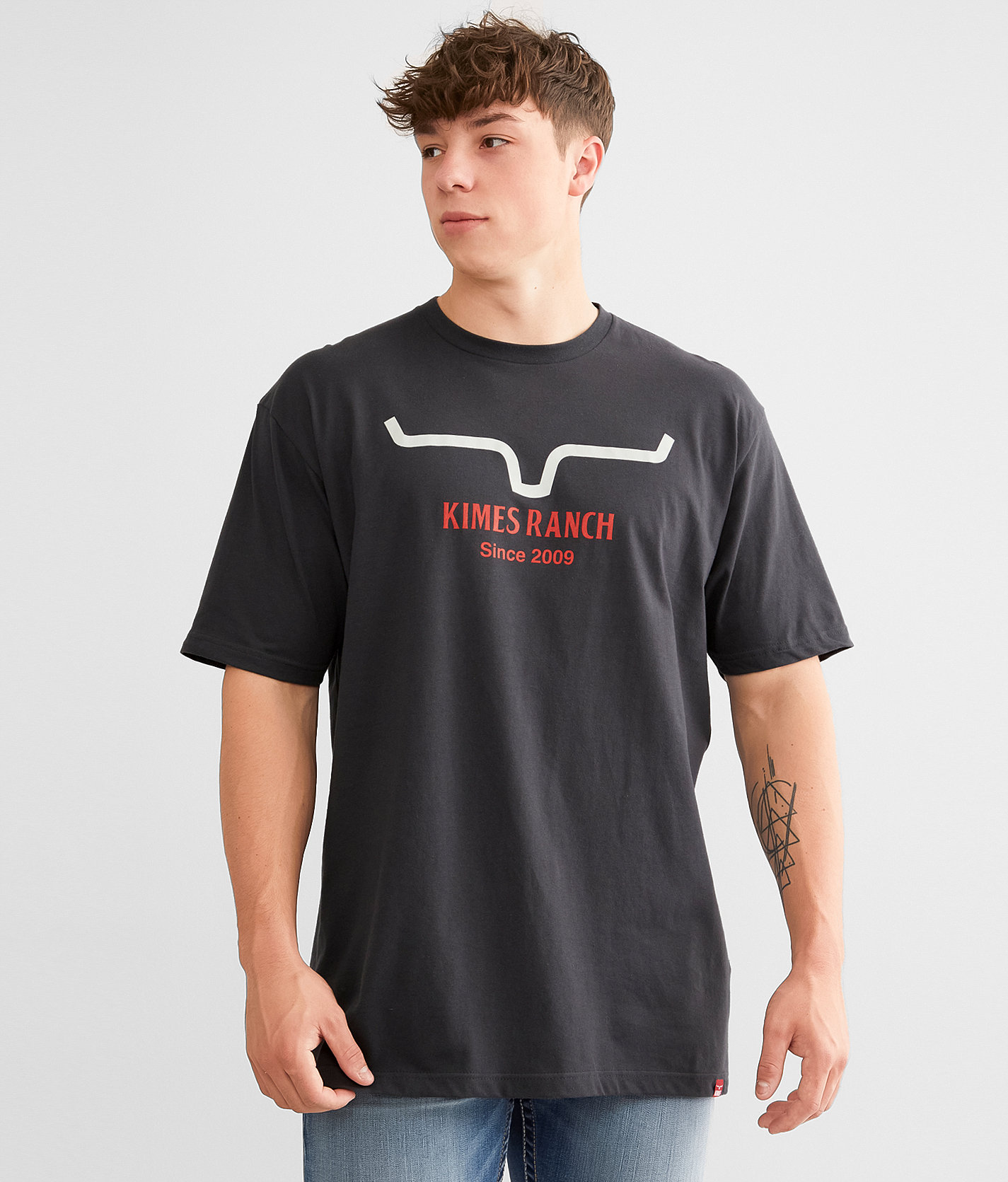 Kimes Ranch Due Tone T-Shirt - Men's T-Shirts in Graphite Black
