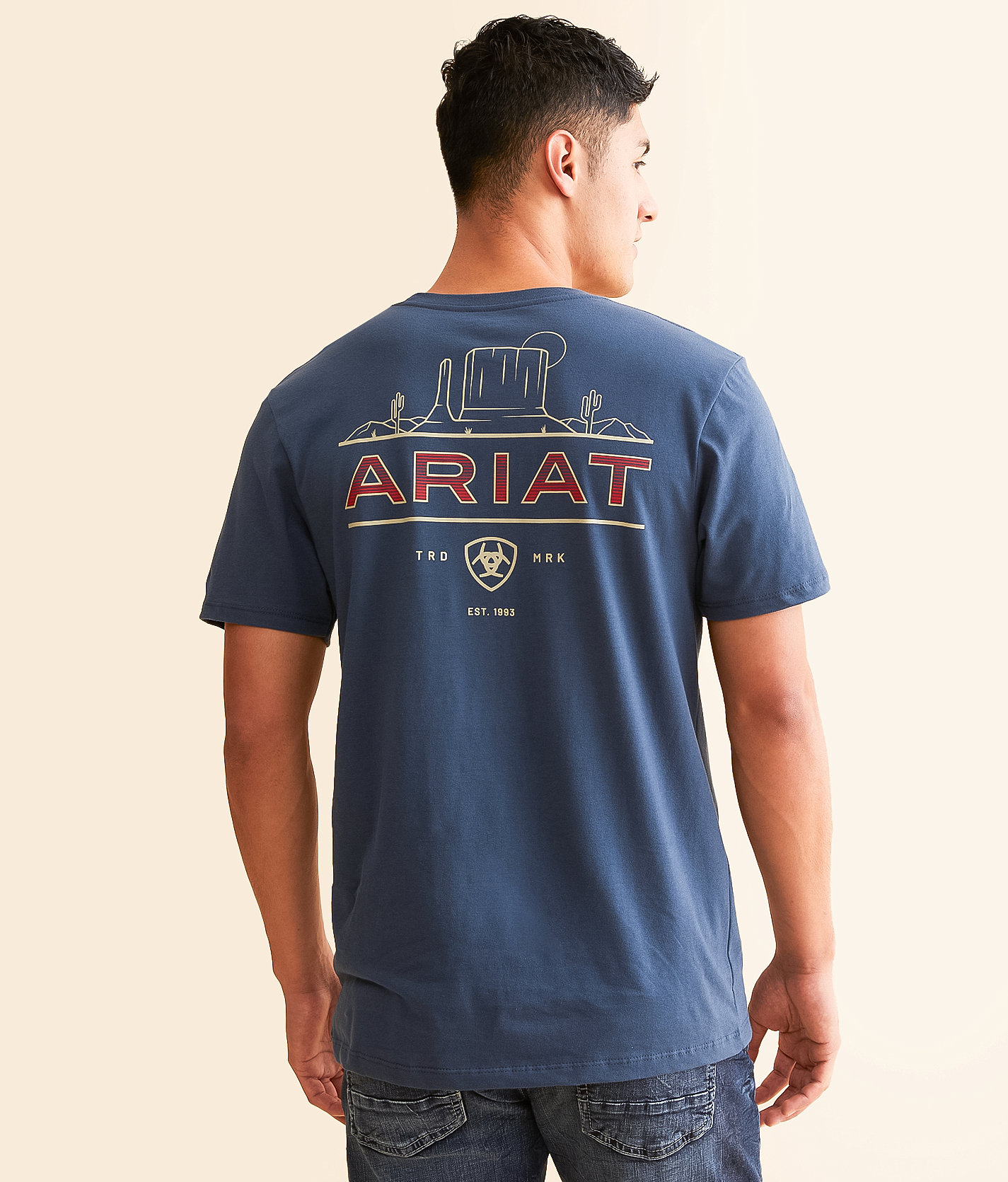 Ariat Free Basin T-Shirt - Men's T-Shirts in Blue Dusk