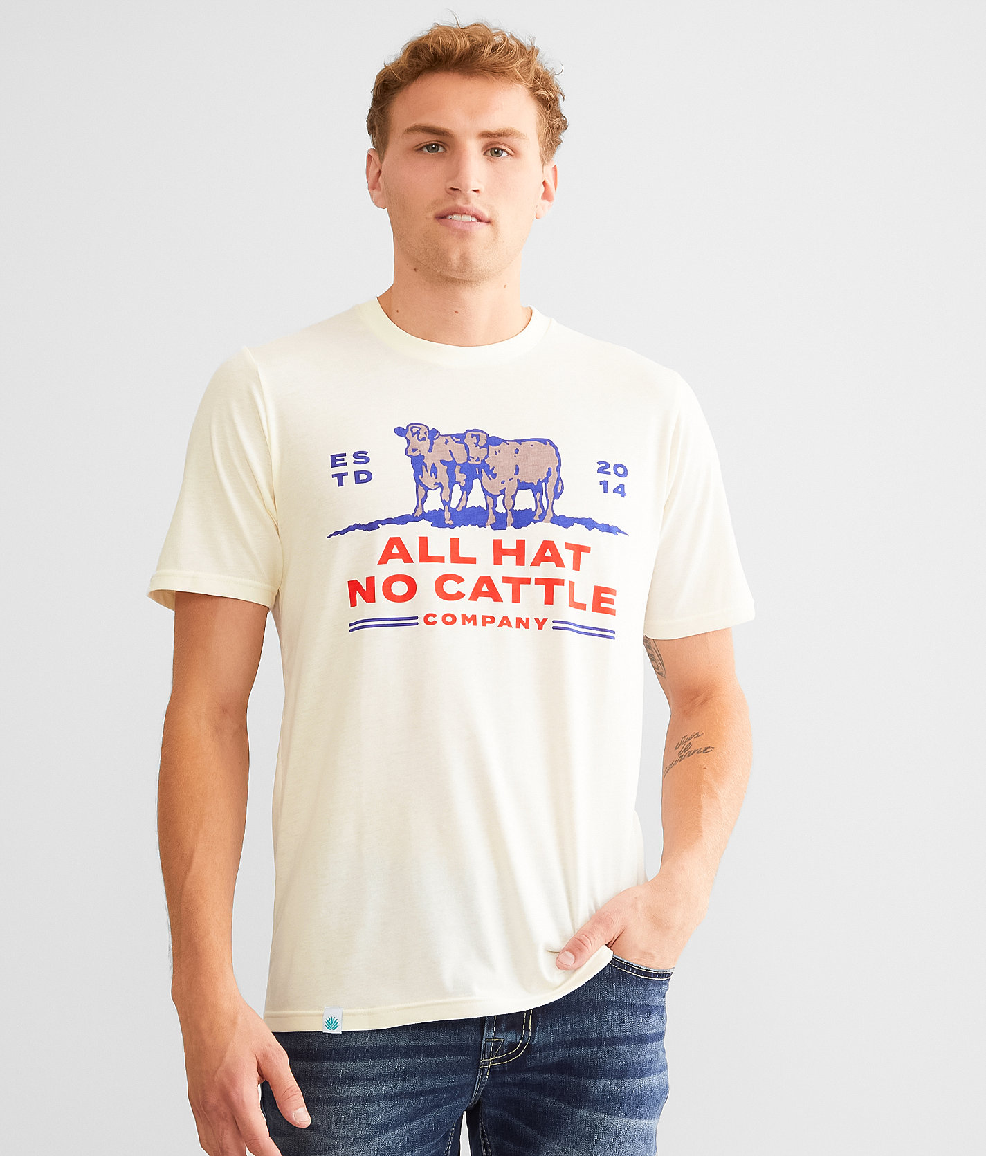 Sendero Provisions Co. All Hat No Cattle T-Shirt - Men's T-Shirts in White