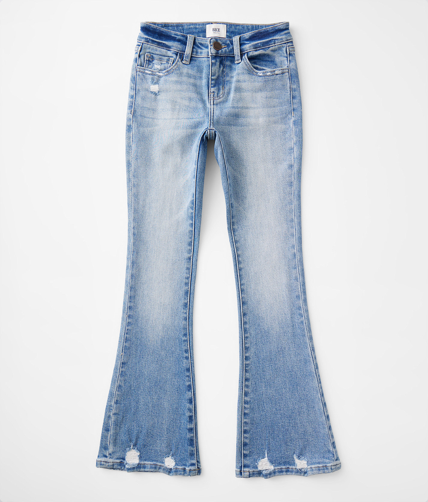 Girls - BKE Mid-Rise Boot Stretch Jean - Girl's Jeans in Morse