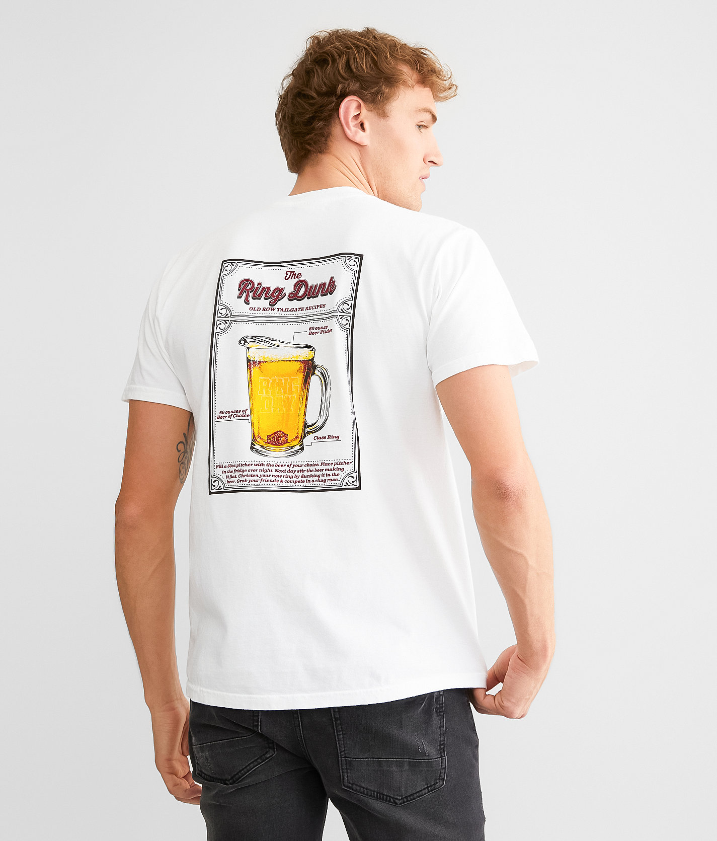 Old Row Ring Dunk T-Shirt - Men's T-Shirts in White