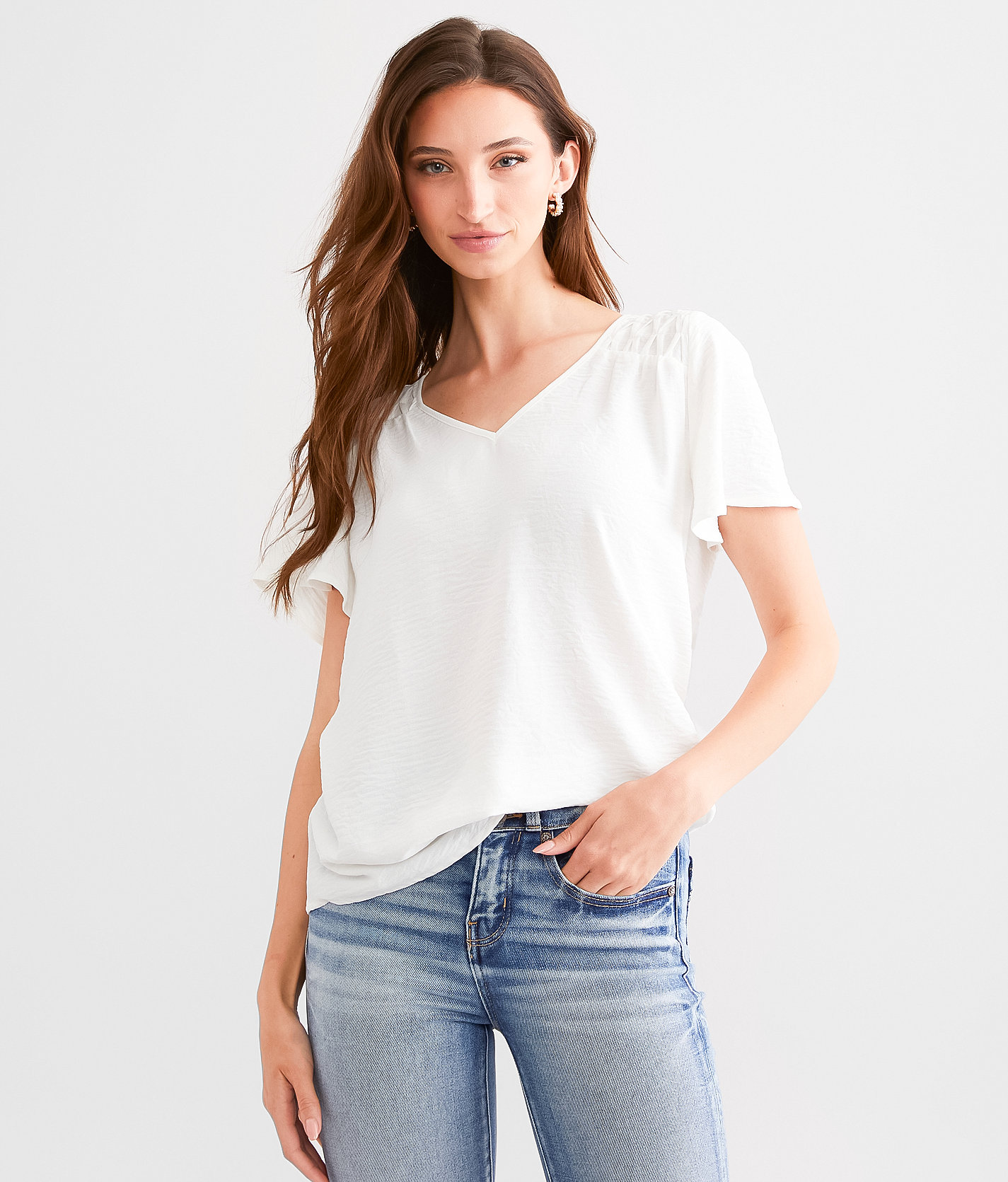 Daytrip Textured Top - Women's Shirts & Blouses in White