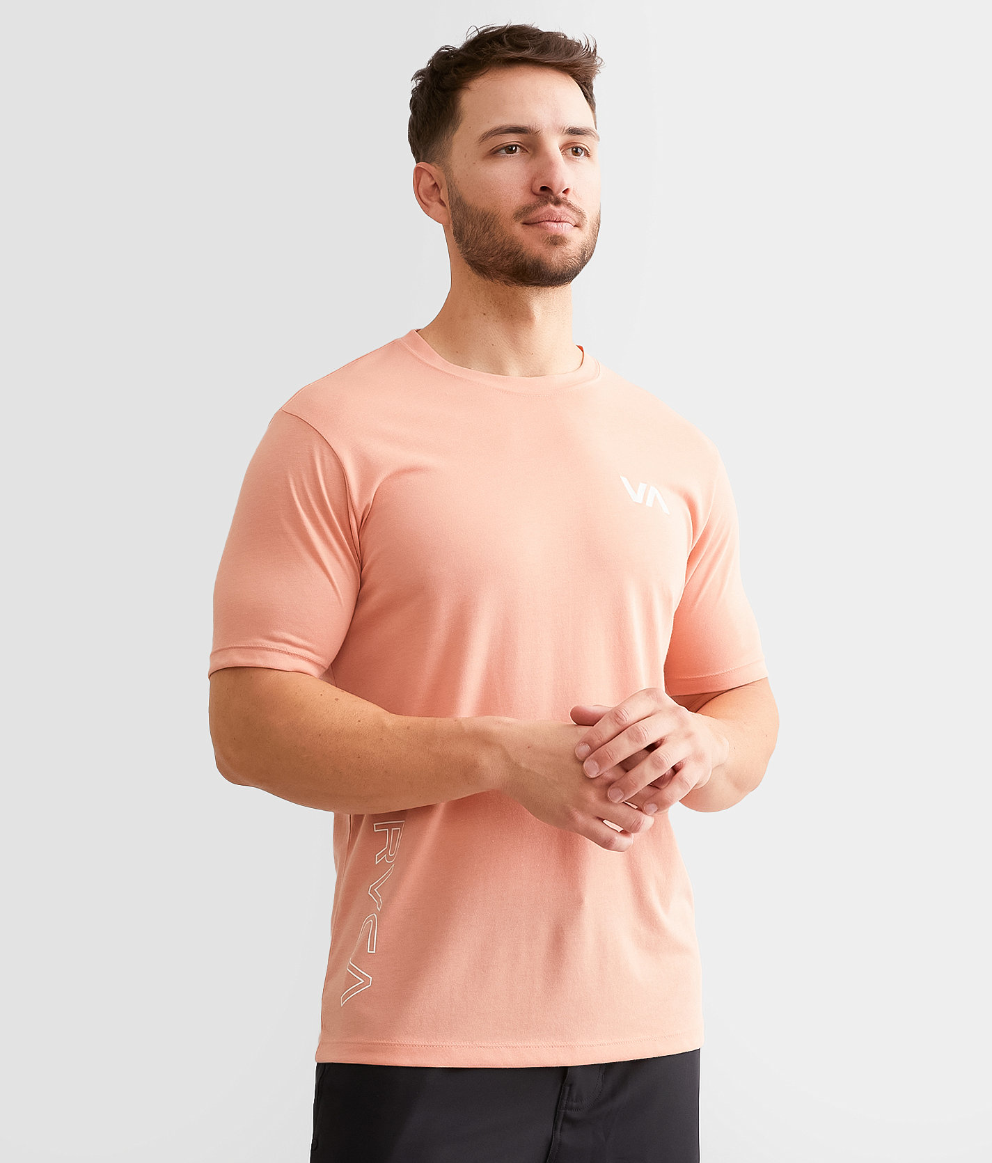 RVCA All Layers Sport T-Shirt - Men's T-Shirts in Coral Haze