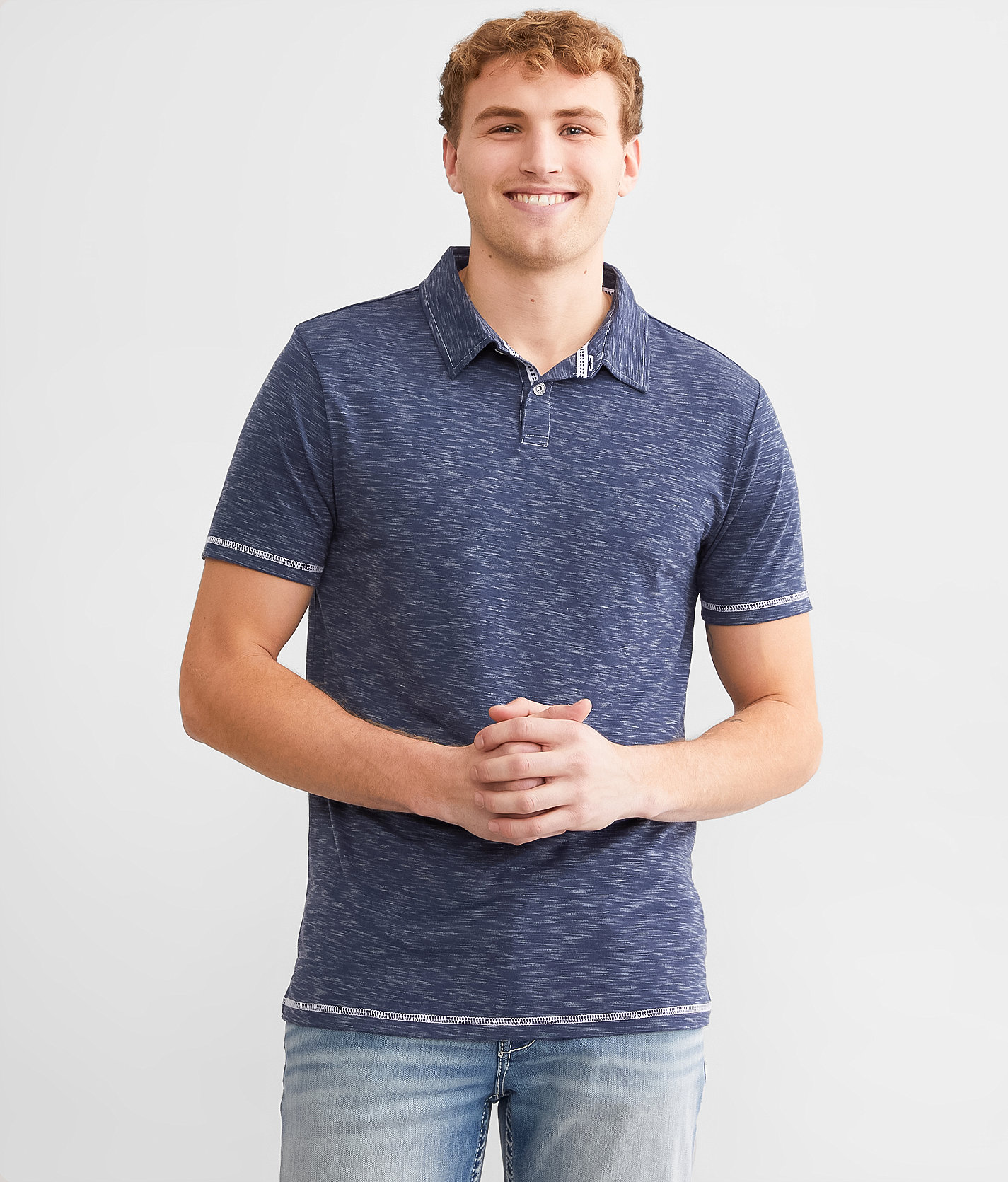 BKE Faraday Polo - Men's Polos in Navy Blue