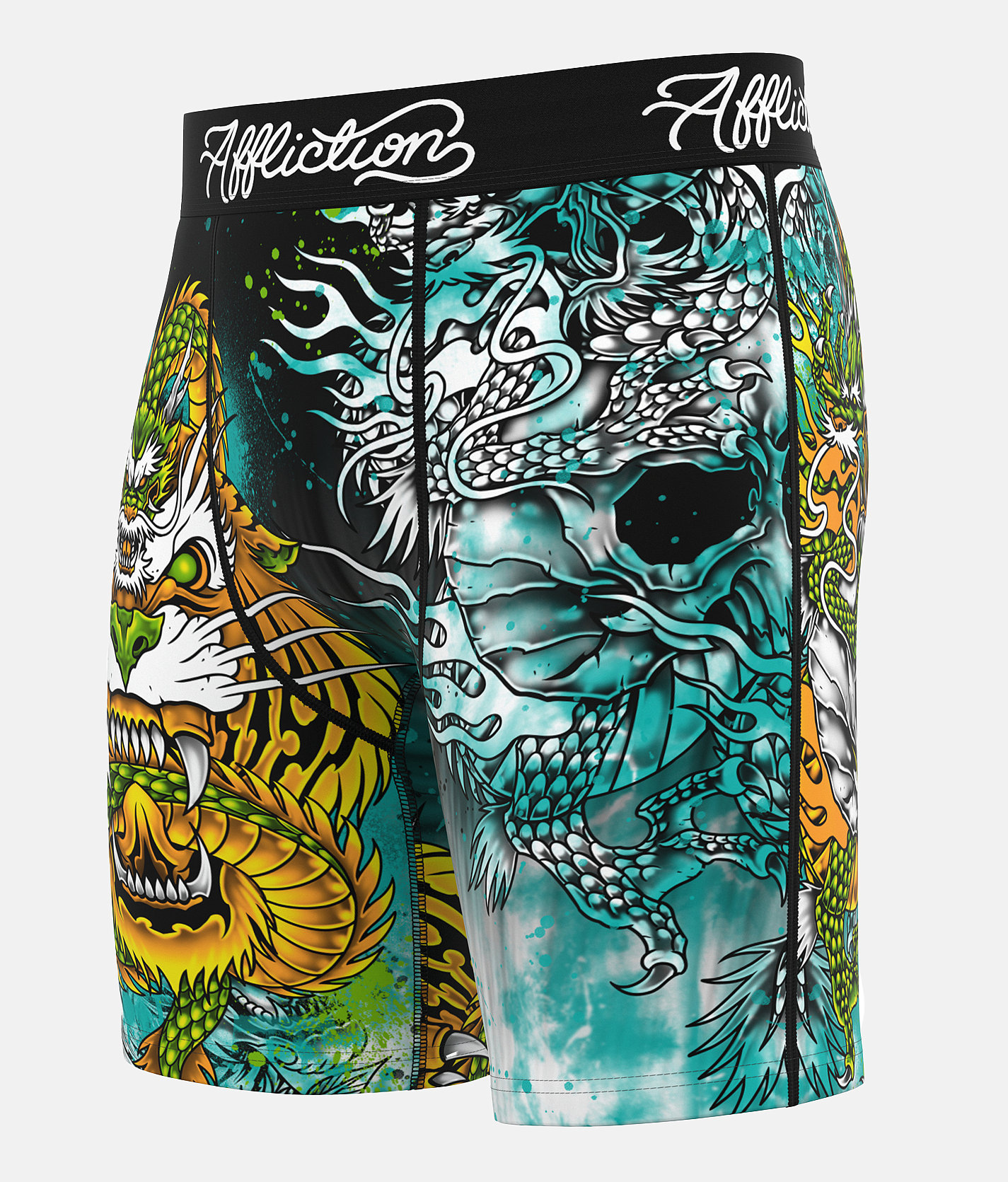 Affliction Flame & Fable Stretch Boxer Briefs - Men's Boxer Briefs in Blue