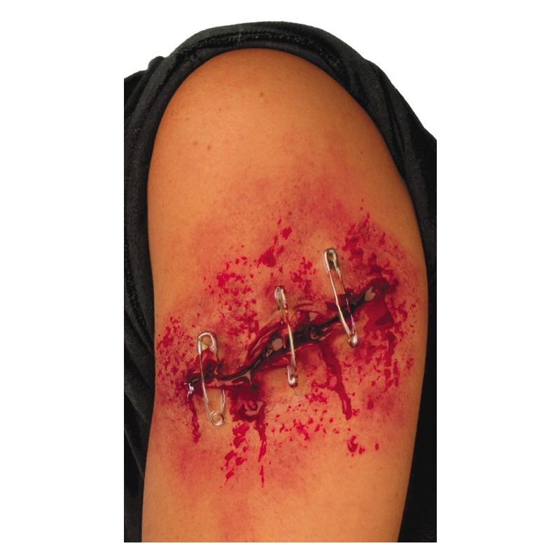 Safely Pinned 4 Inch Gash