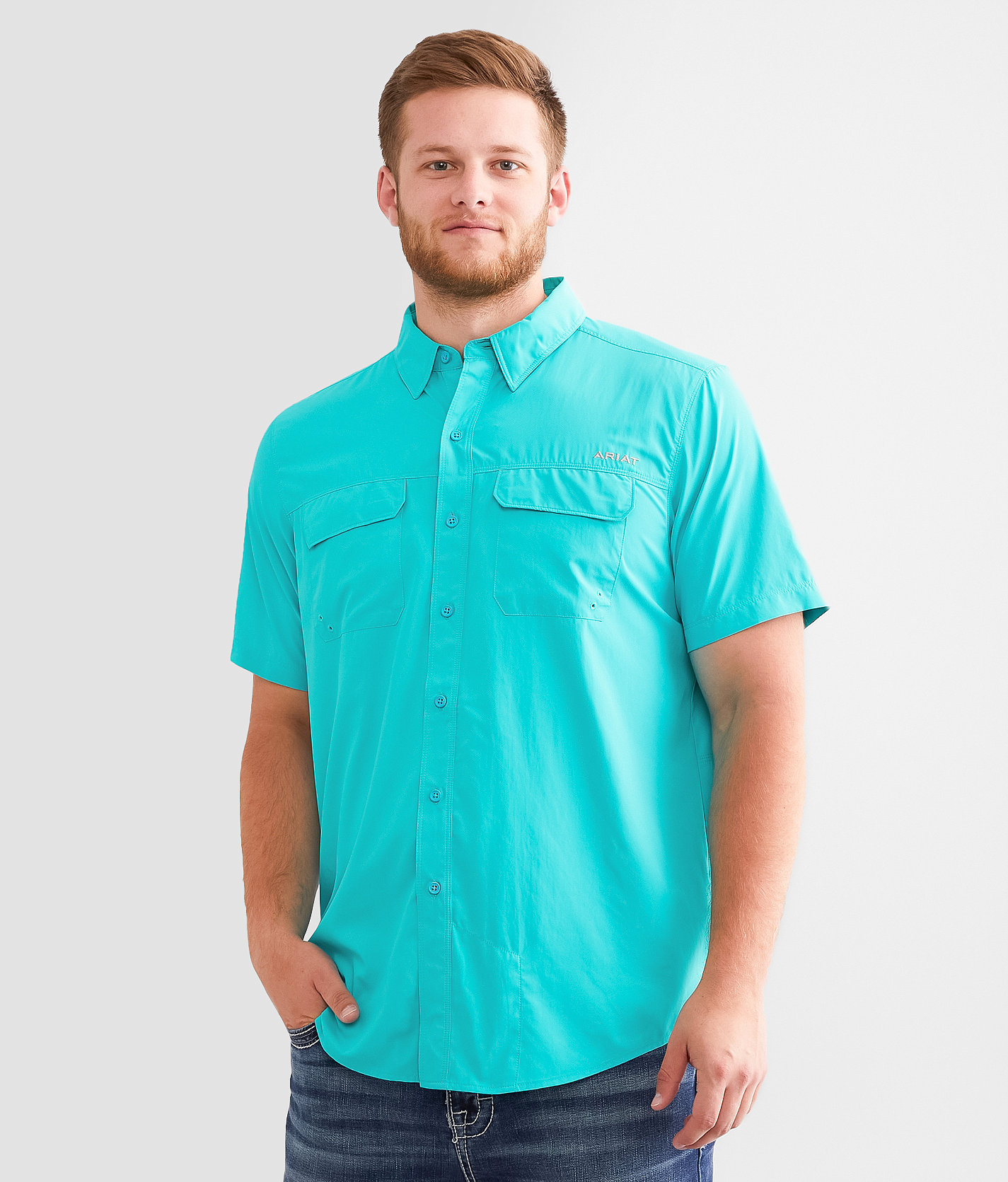 Ariat VentTEK™ Outbound Shirt - Men's Shirts in Drift Turquoise