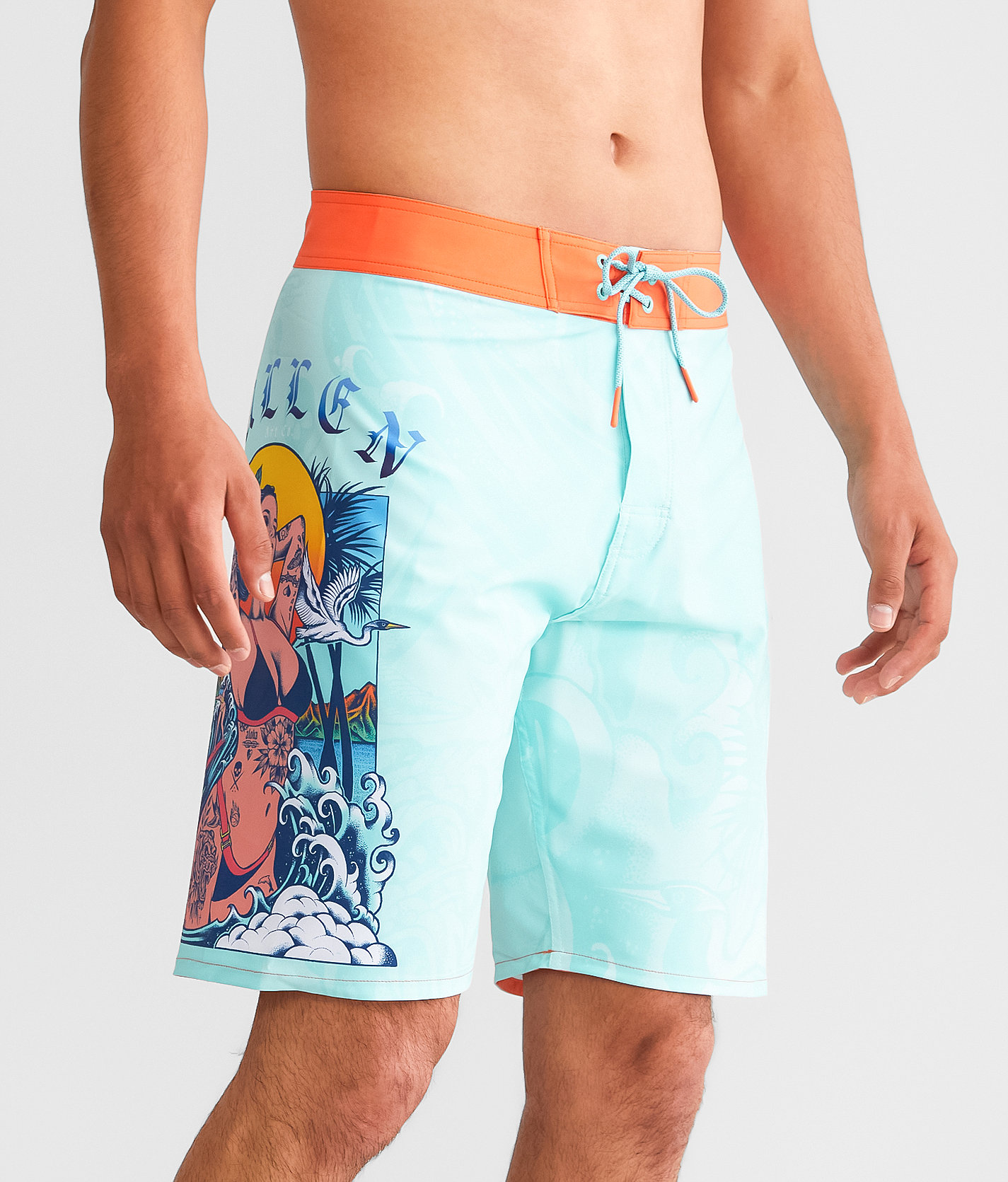 Sullen Island Escape Stretch Boardshort - Men's Swimwear in Plume