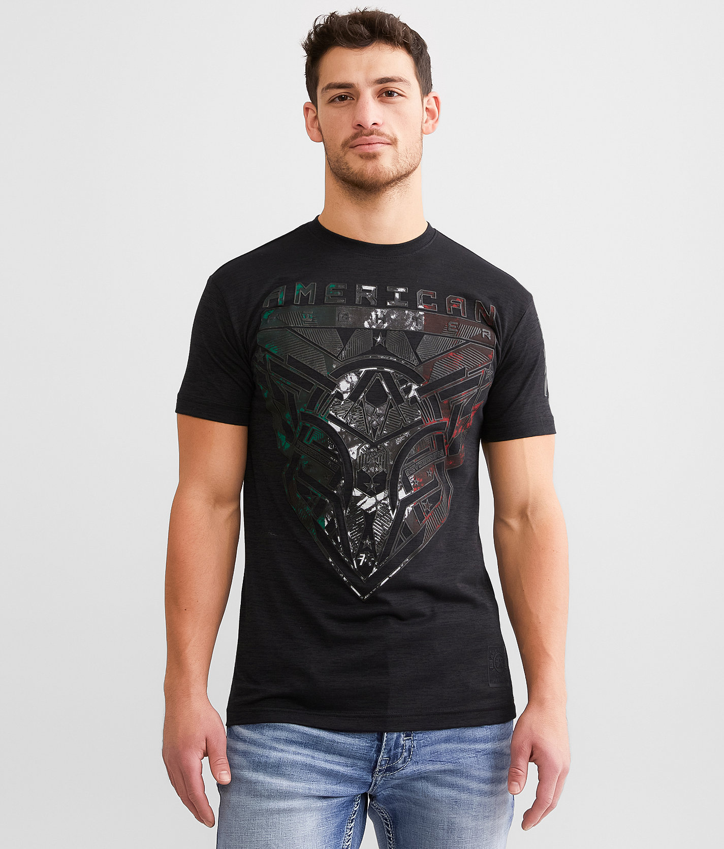American Fighter Palmas T-Shirt - Men's T-Shirts in Pitch Black