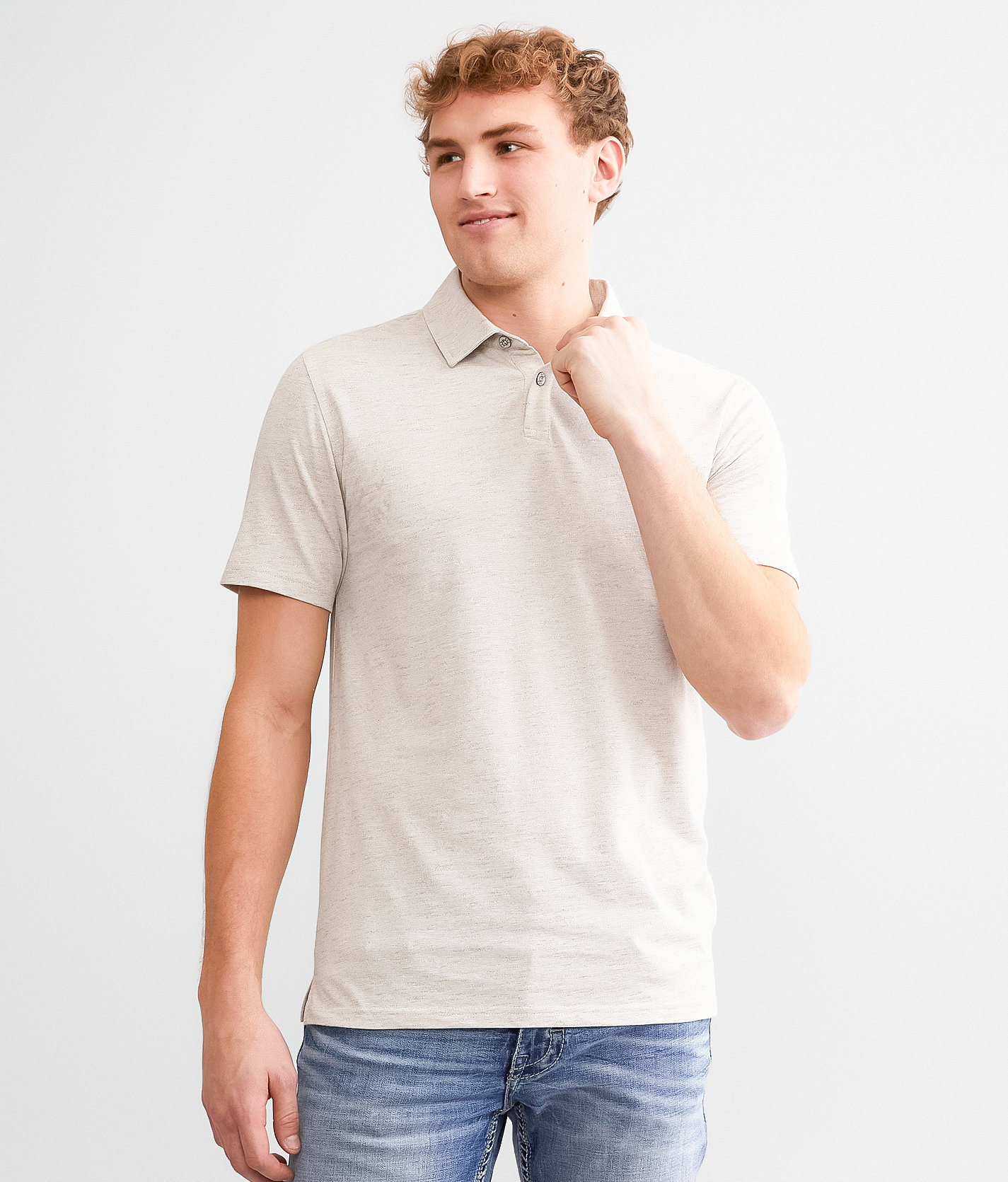 BKE Ahuya Polo - Men's Polos in Tan