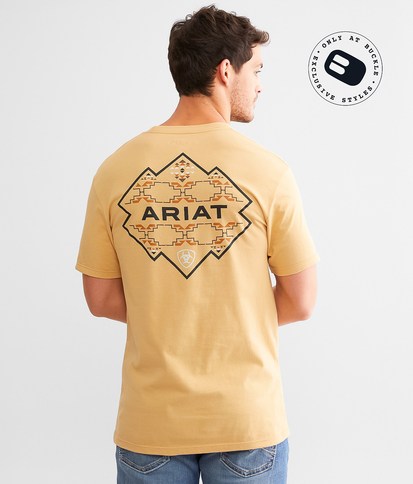 Ariat Southwest Hexa T-Shirt - Men's T-Shirts in Old Gold