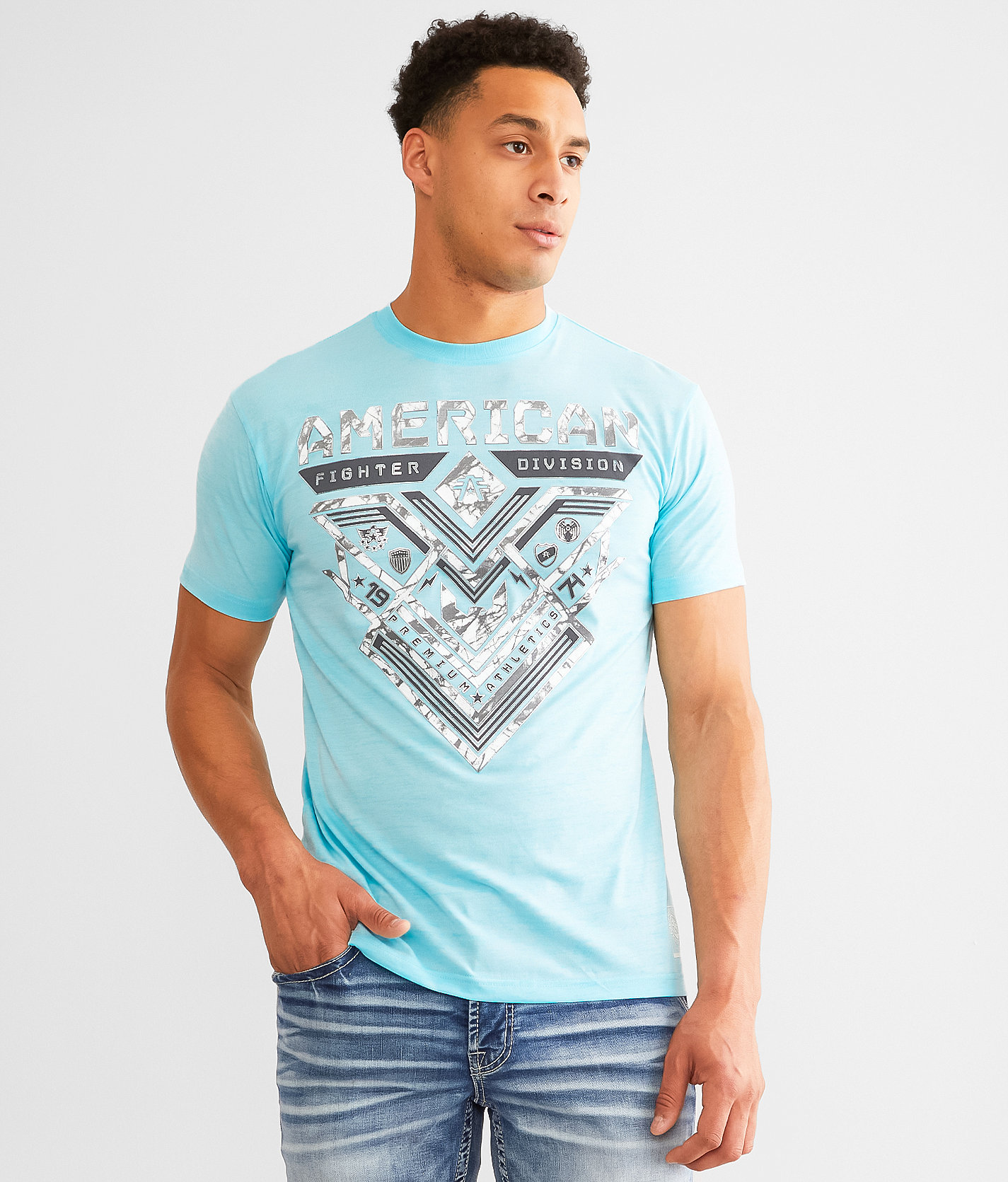 American Fighter Elmont T-Shirt - Men's T-Shirts in Powder Blue