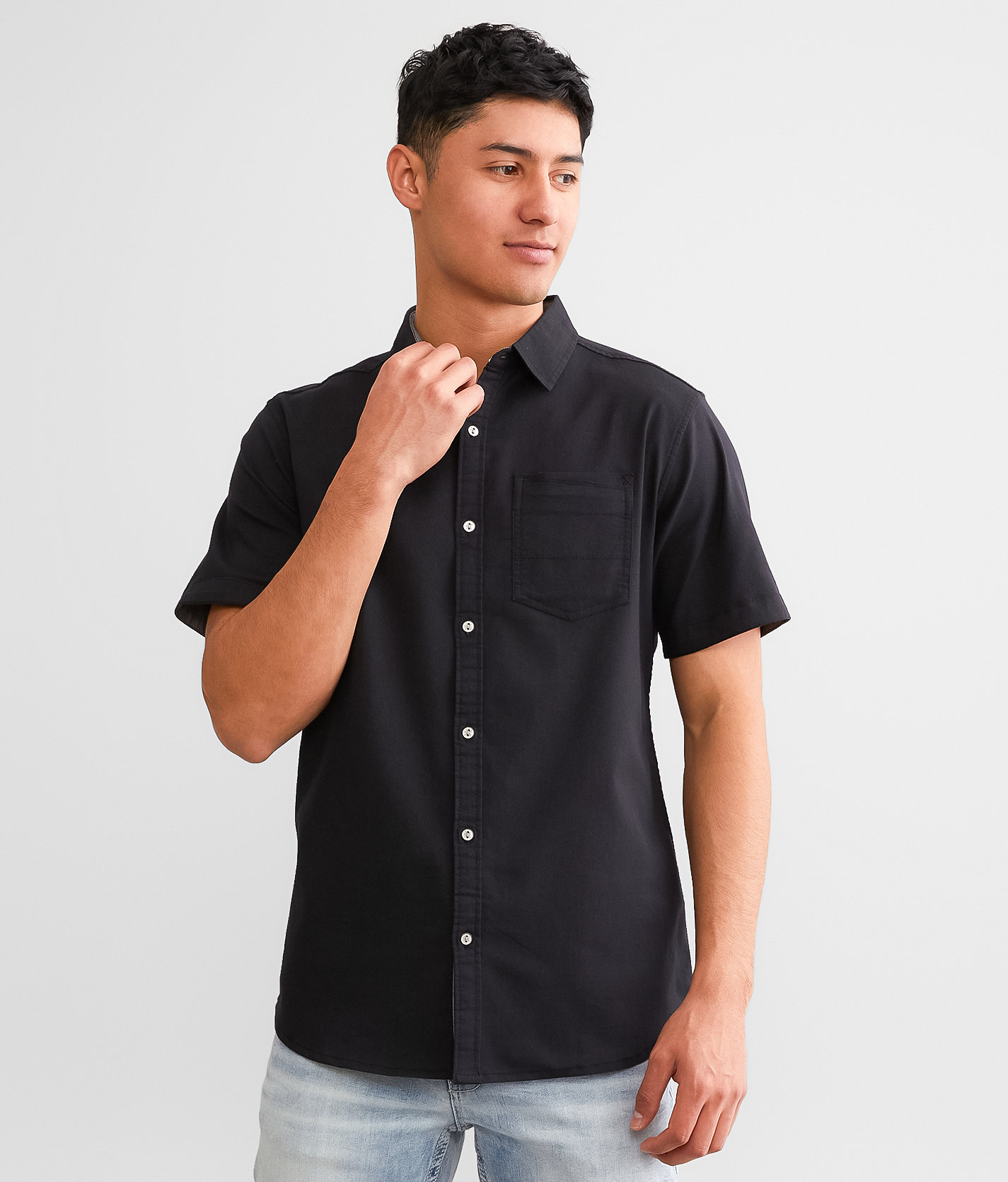 Departwest Oxford Stretch Shirt - Men's Shirts in Black