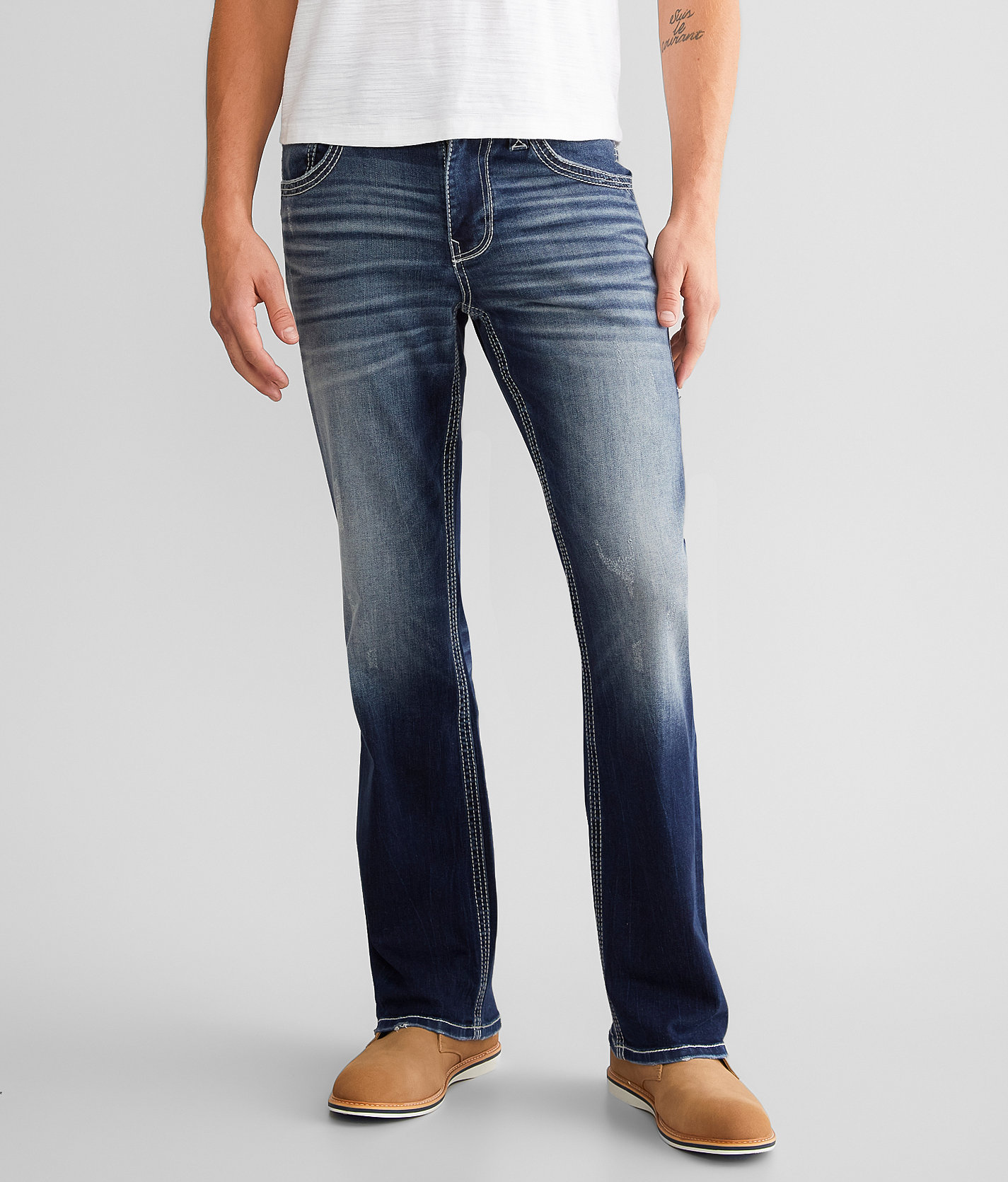 Buckle Black Nine Boot Stretch Jean - Men's Jeans in Larch