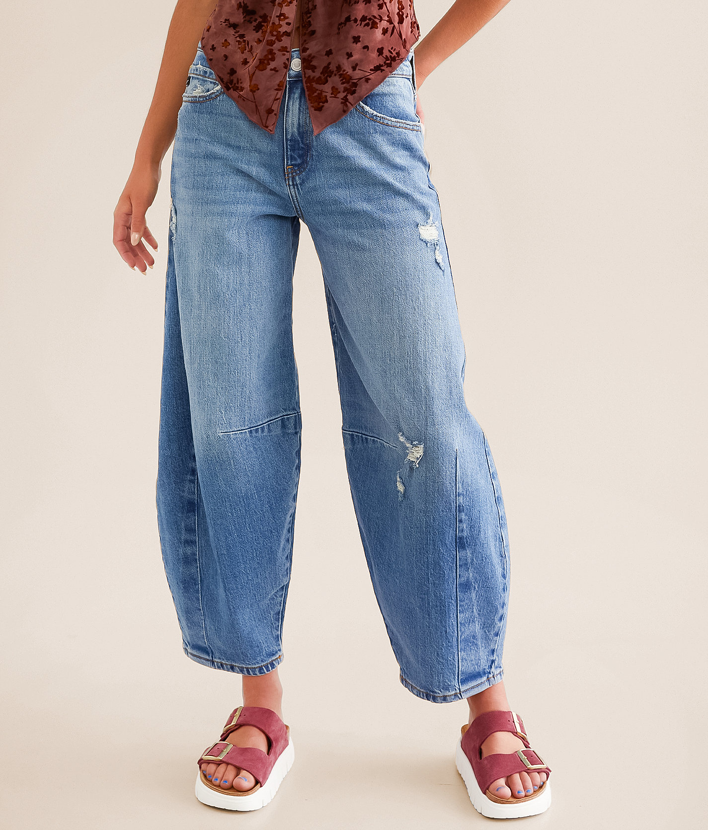 KanCan Signature High Rise Horseshoe Stretch Jean - Women's Jeans in Medium