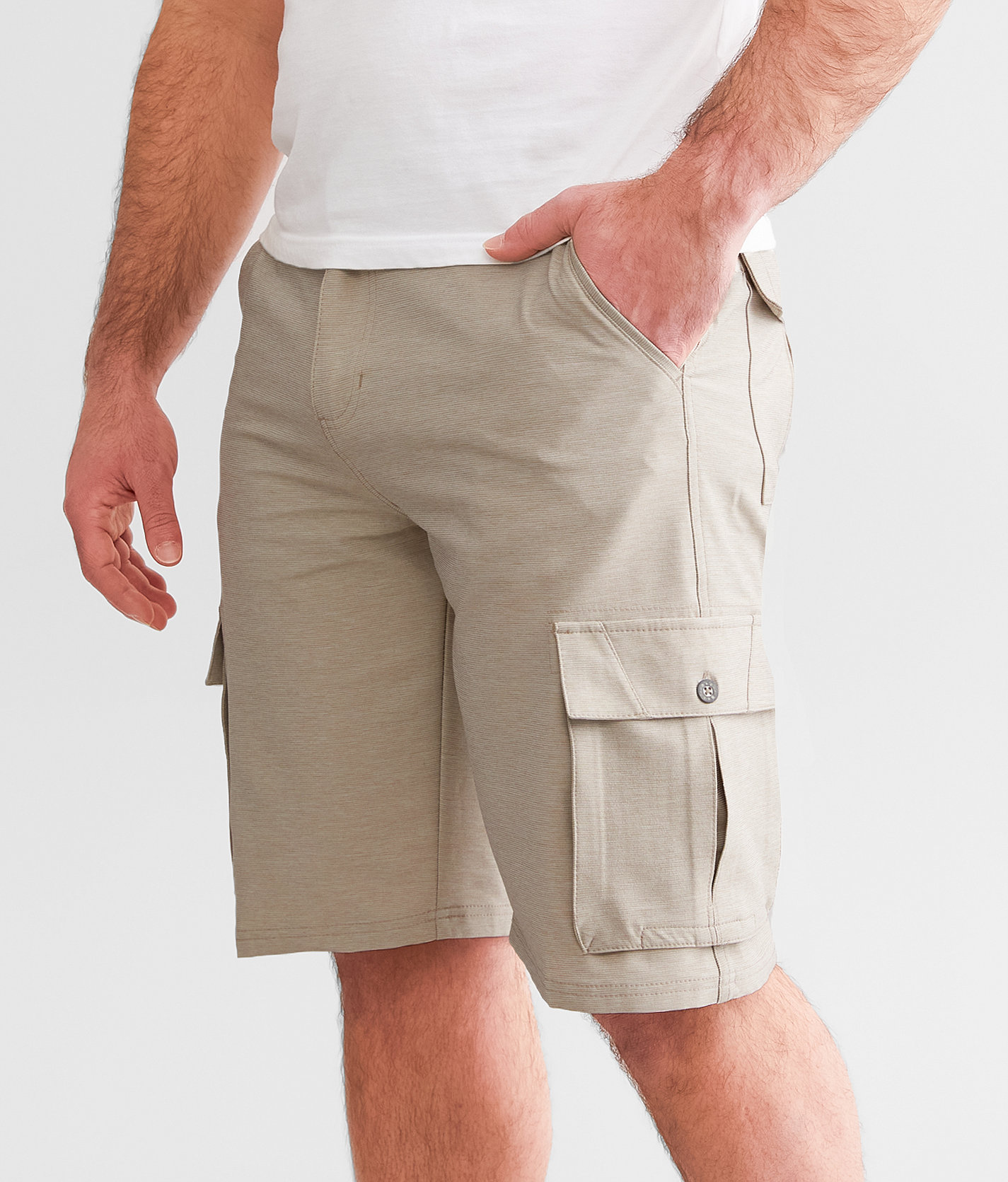 BKE George Hybrid Cargo Stretch Walkshort - Men's Shorts in Sand