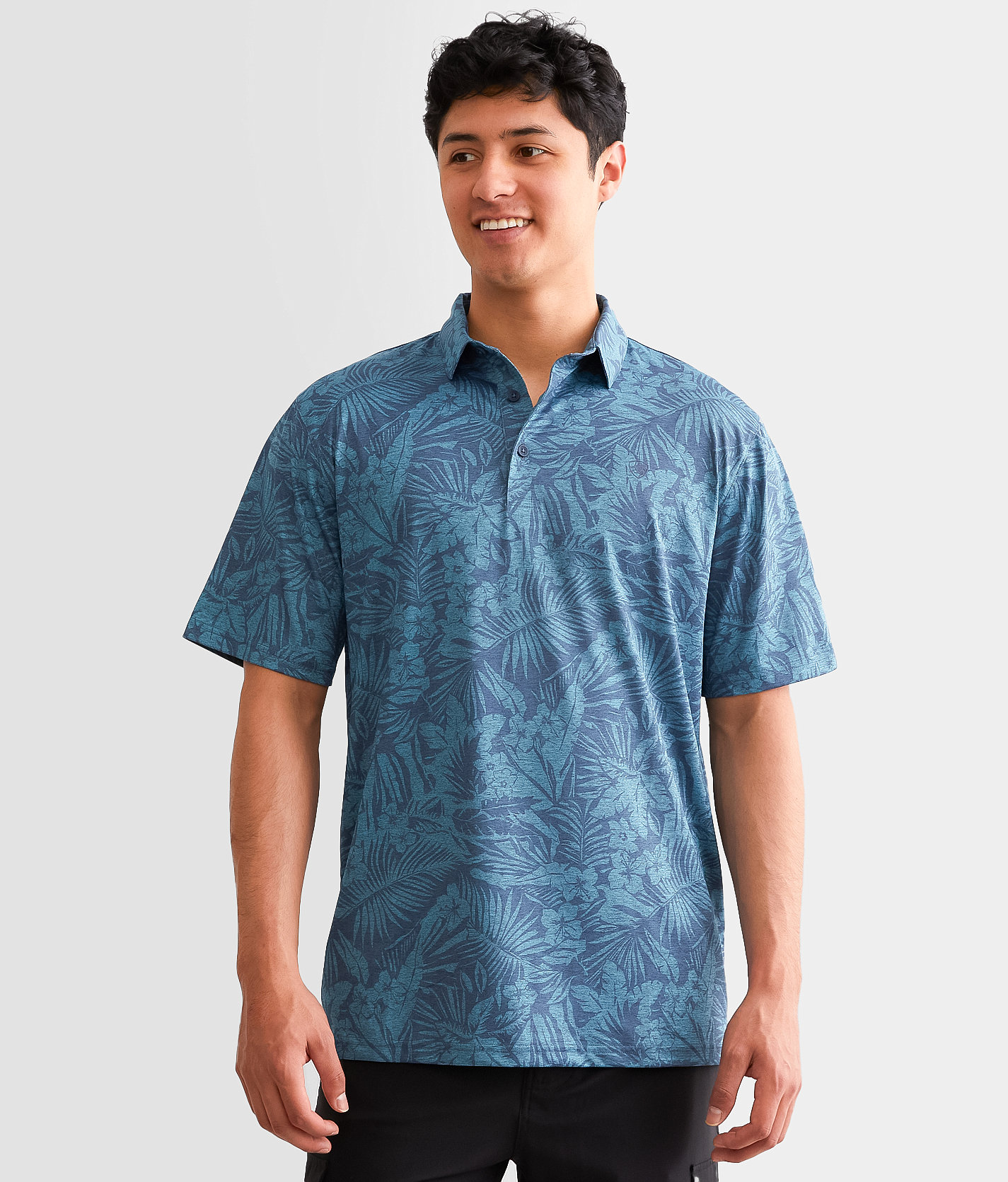 Ariat Charger 2.0 Polo - Men's Polos in Blue Atoll