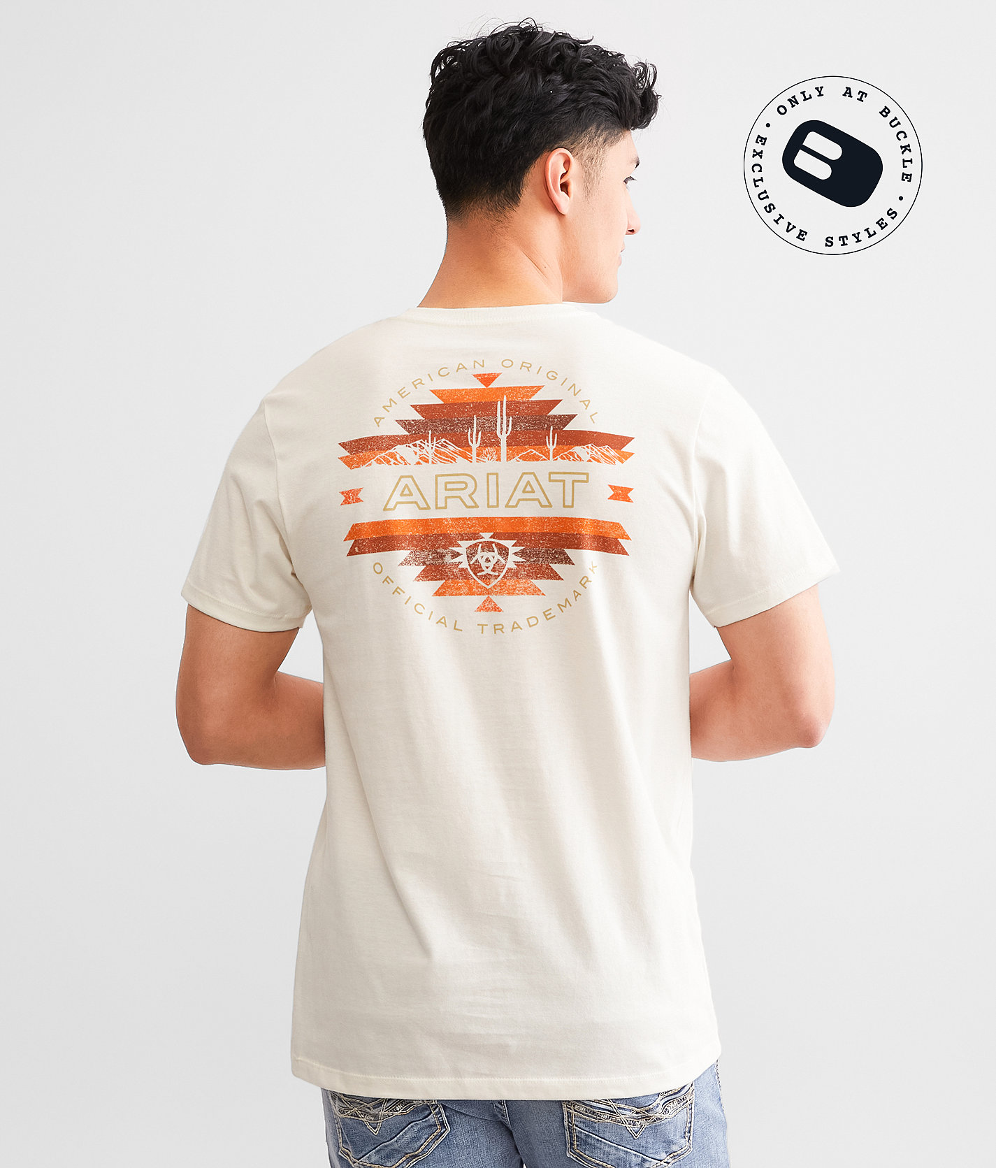 Ariat Carlsbad Canyon T-Shirt - Men's T-Shirts in Antique White