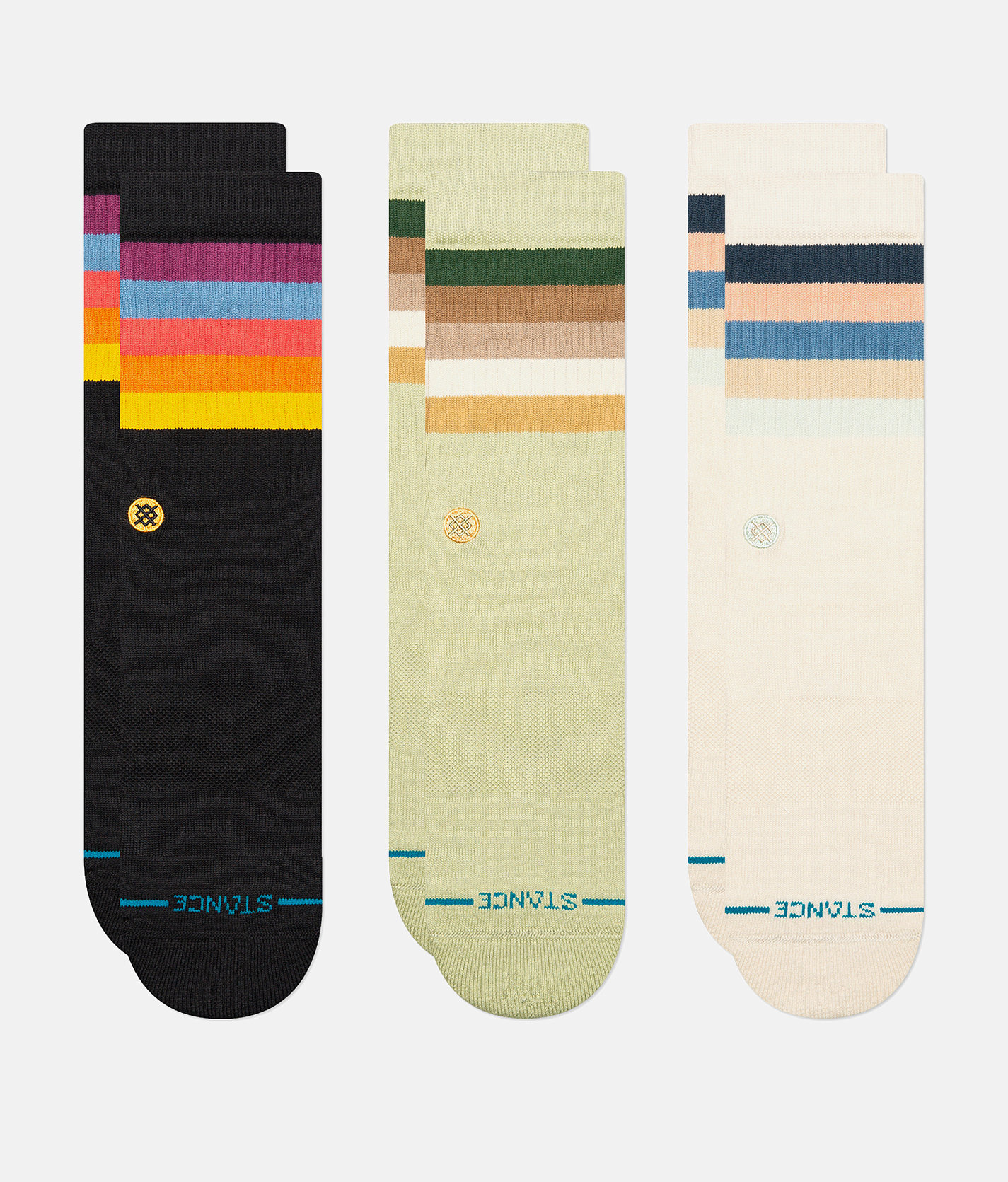 Stance 3 Pack Maliboo Socks - Men's Socks in Multi