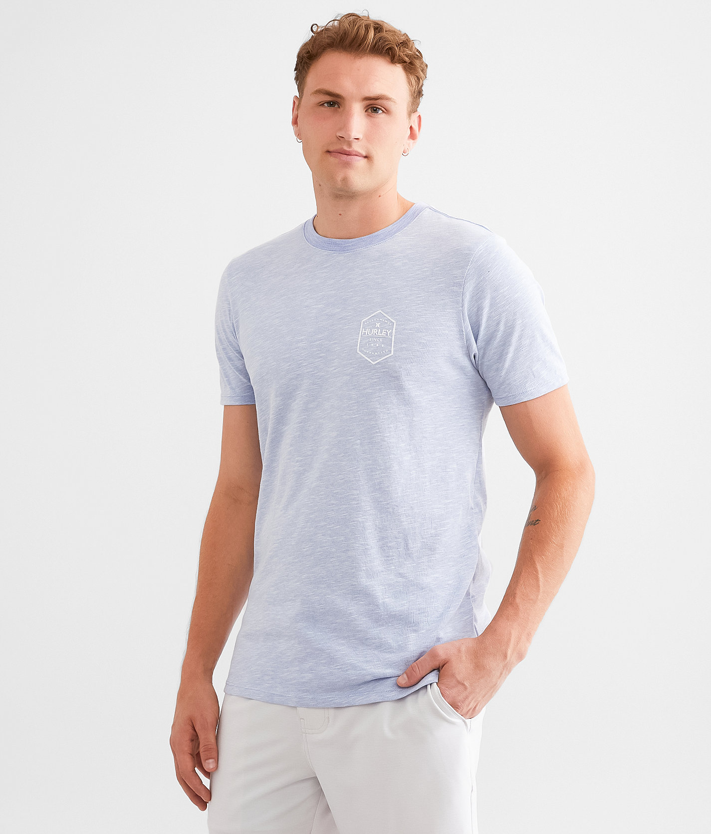 Hurley Anarco T-Shirt - Men's T-Shirts in White Wedgewood