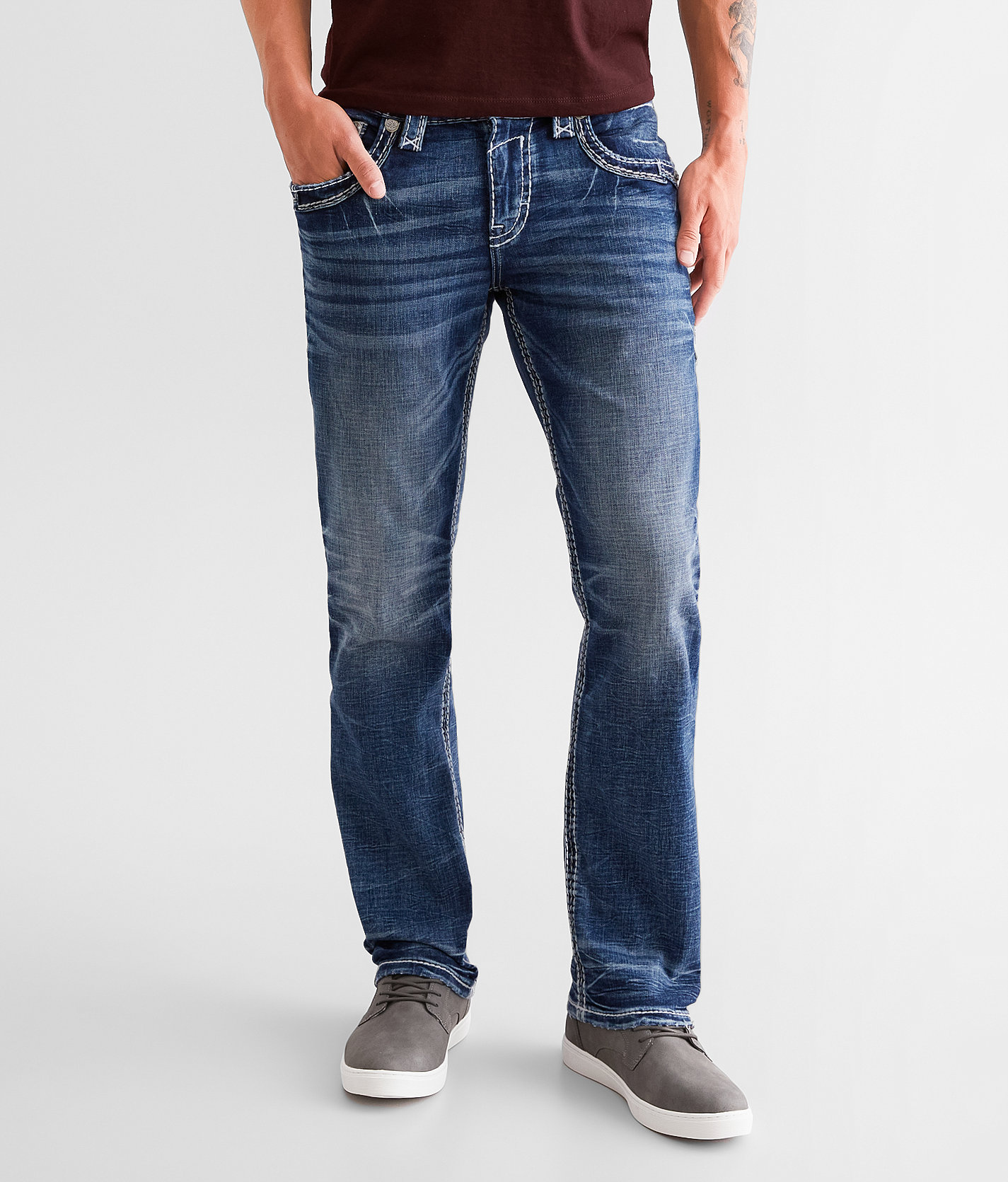 Rock Revival Daxton Straight Stretch Jean - Men's Jeans in Daxton J204