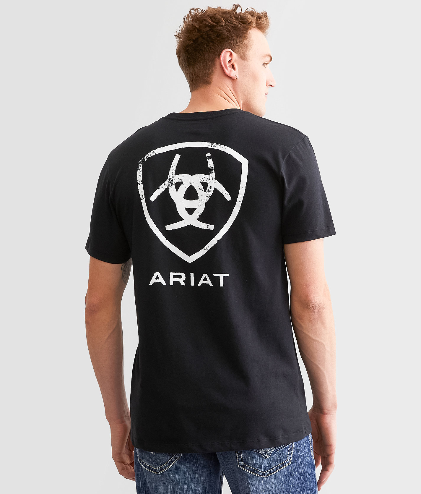 Ariat Barn Shield T-Shirt - Men's T-Shirts in Black