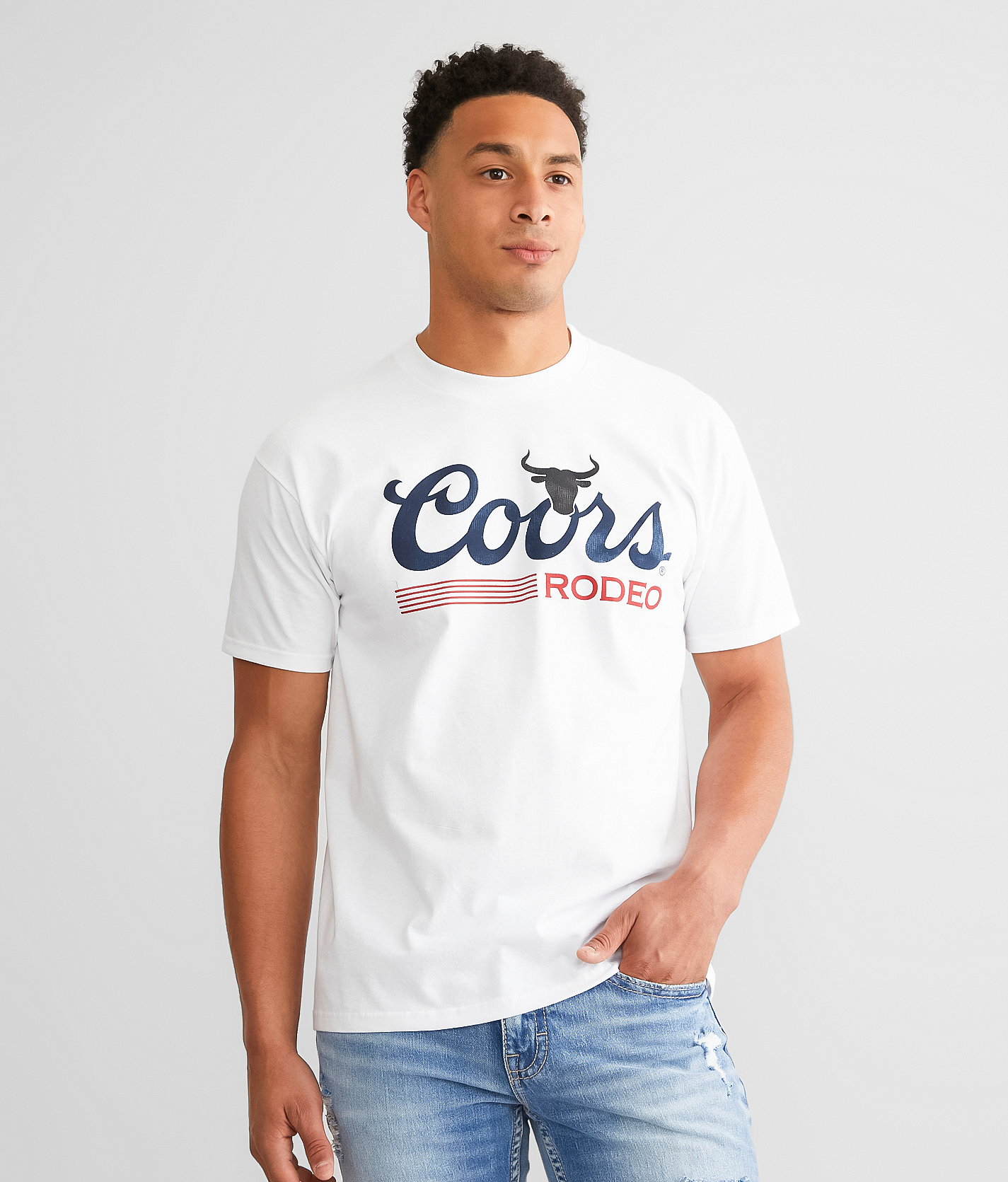 tee luv Coors® Rodeo T-Shirt - Men's T-Shirts in White