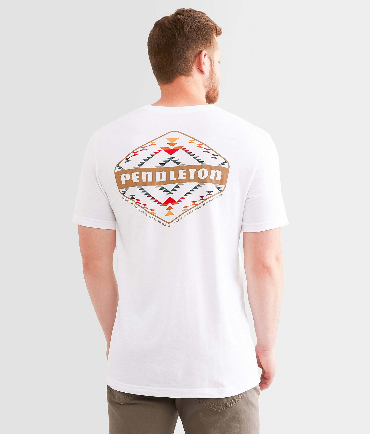Pendleton Bridge Creek Diamond T-Shirt - Men's T-Shirts in White