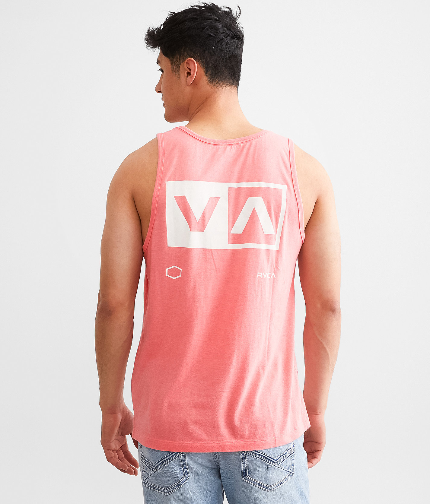 RVCA Darron Tank Top - Men's Tank Tops in Vintage Salmon