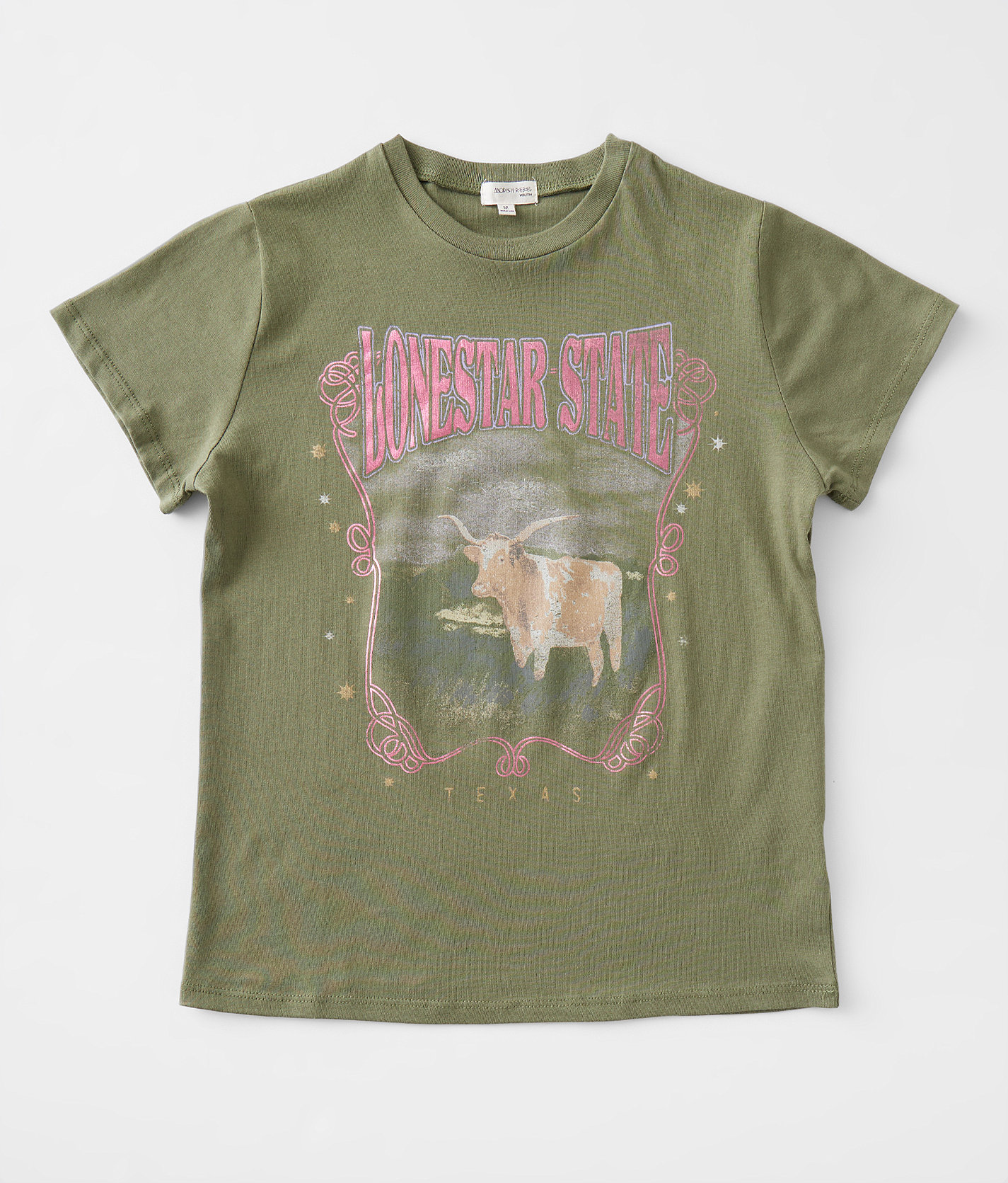 Girls - Modish Rebel Lonestar State T-Shirt - Girl's T-Shirts in Olivine