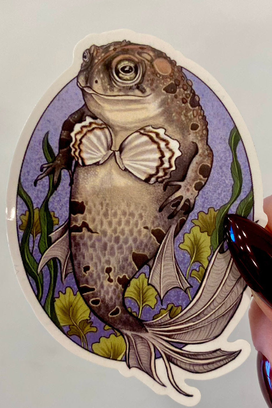 Mer-Toad Sticker