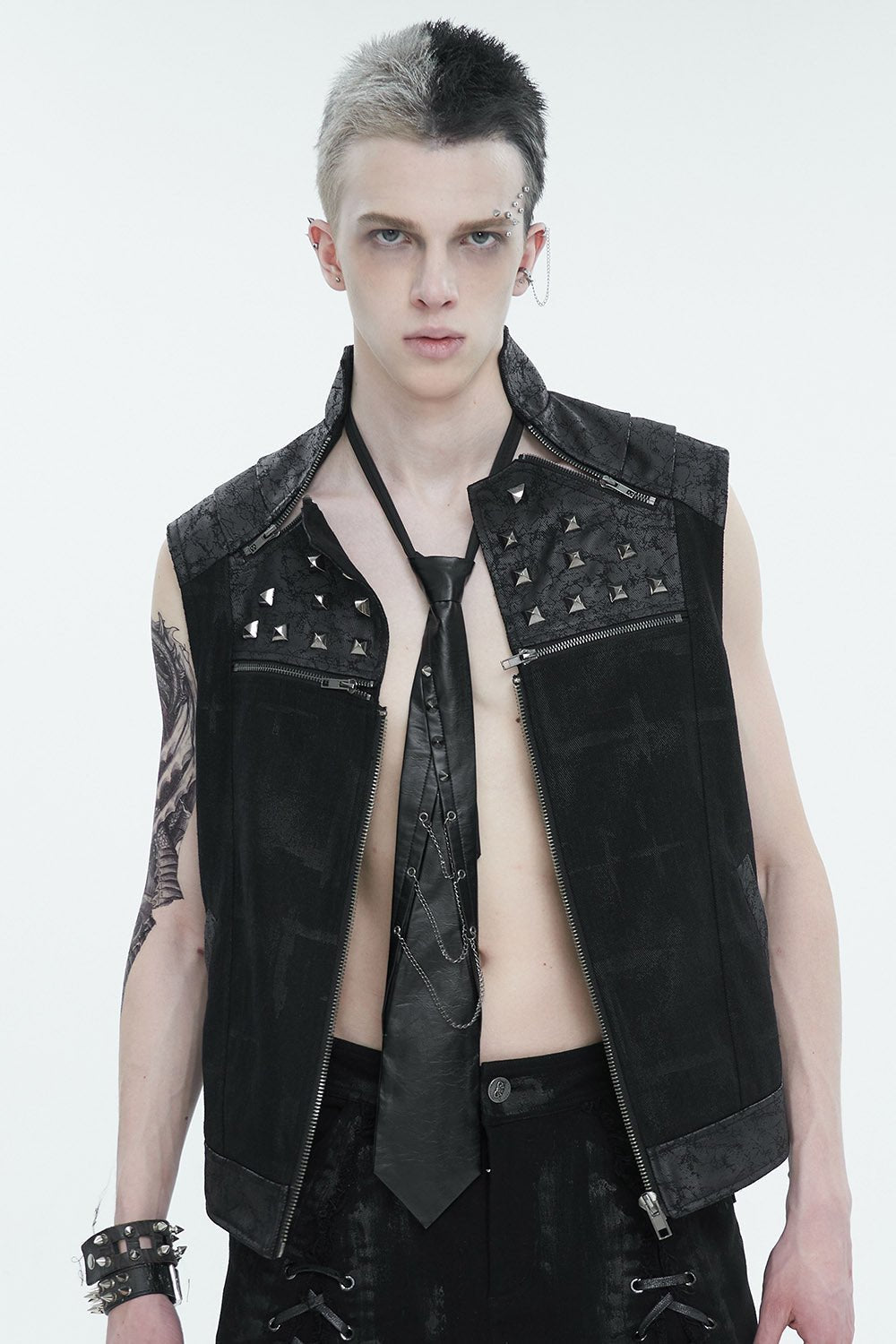 Funeral Wake Leather Necktie