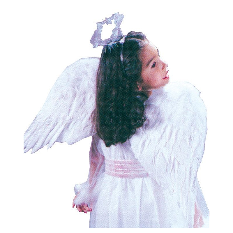 Angel Wings Feathr Chld Blk