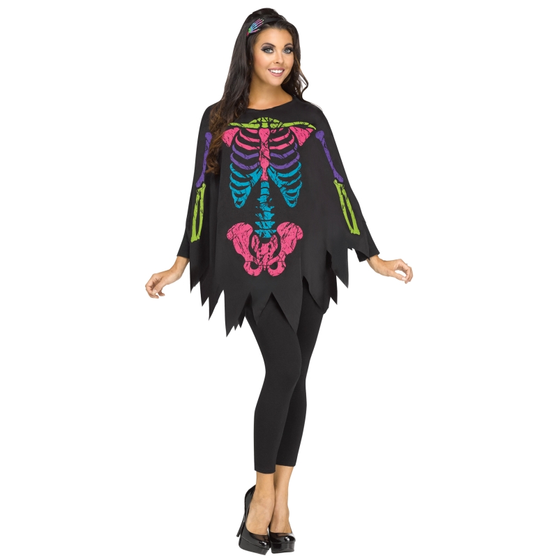 Poncho Skeleton Color Ad One S