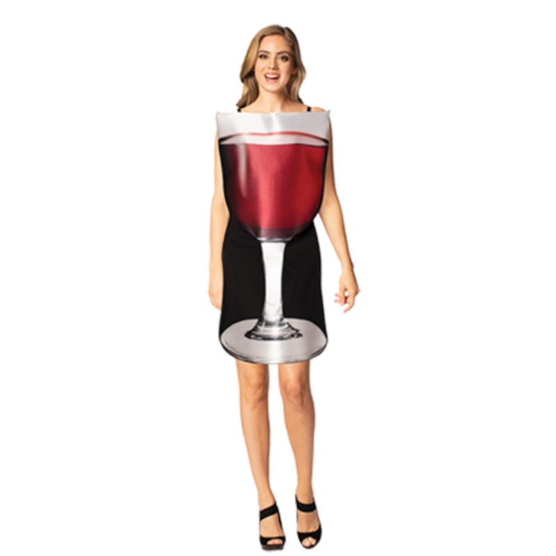 Women's Get Real Glass Of Red Wine Costume