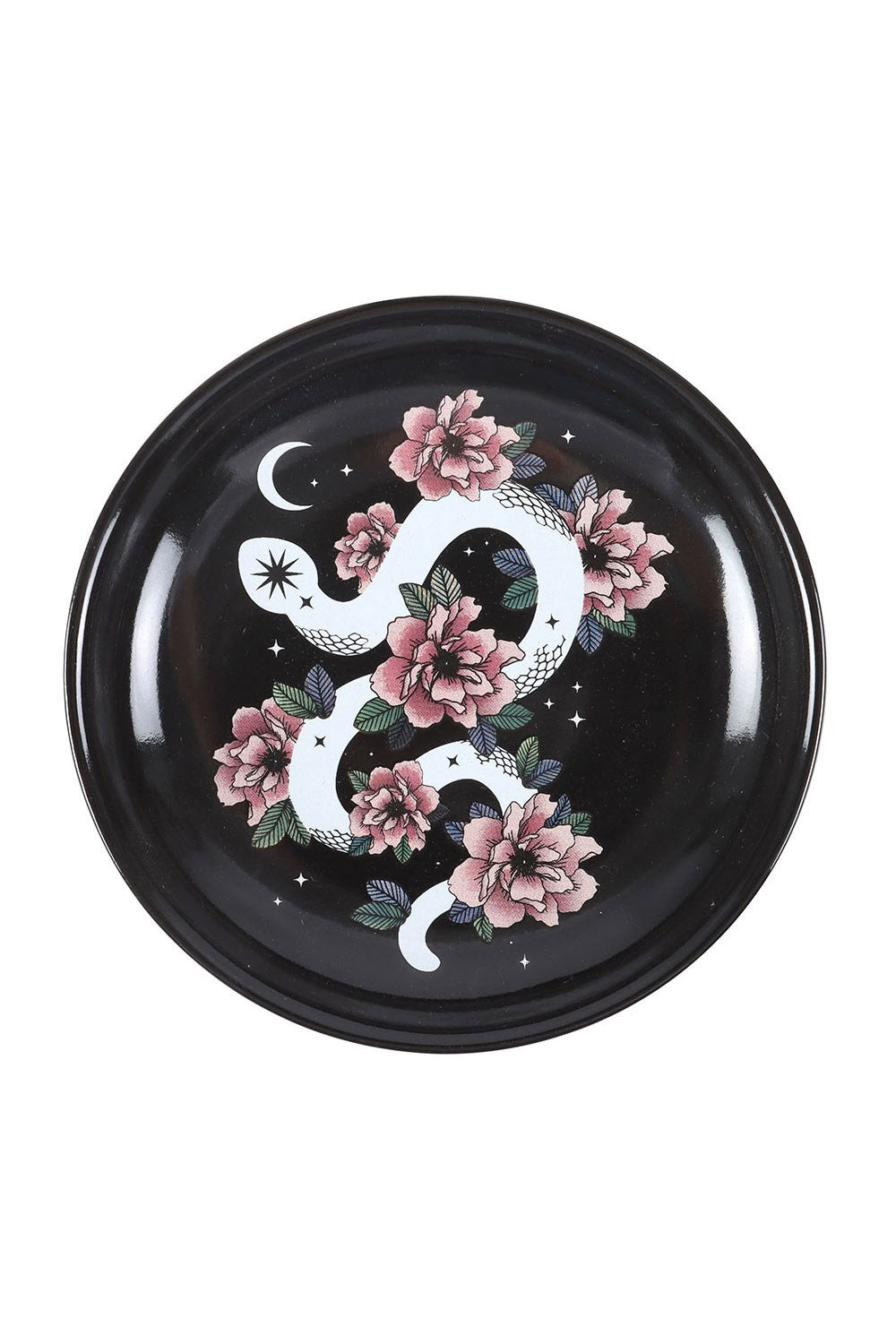 Serpentine Floral Snake Trinket Dish