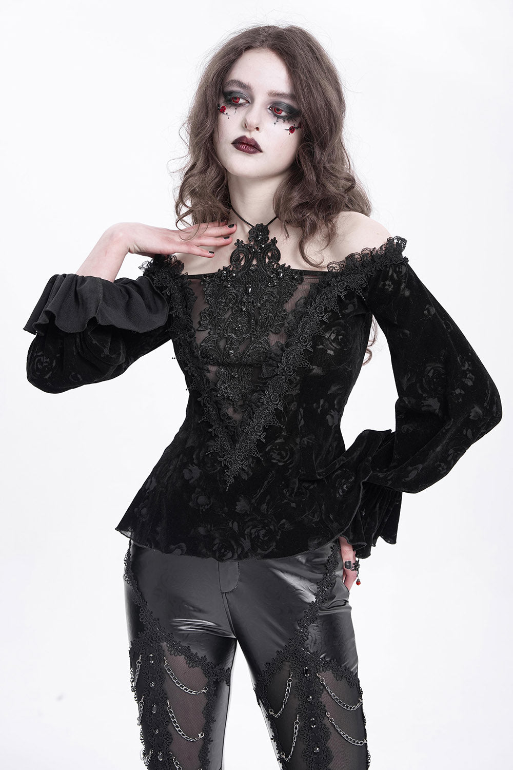 Haunted Doll Peplum Top