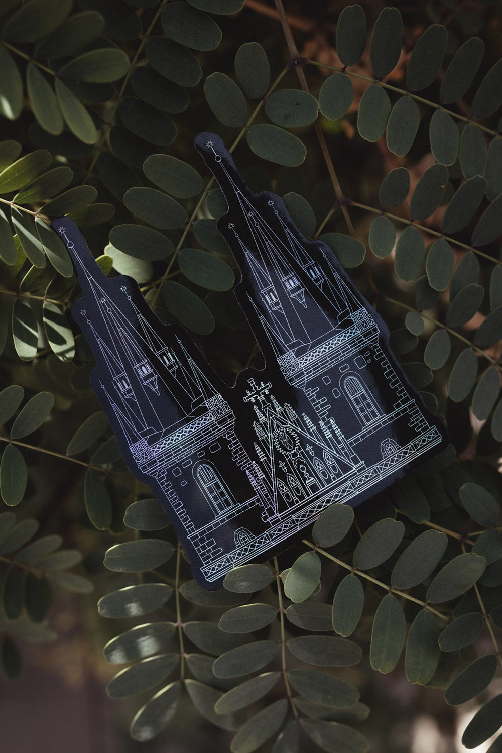 Tyn Cathedral Holographic Vinyl Sticker