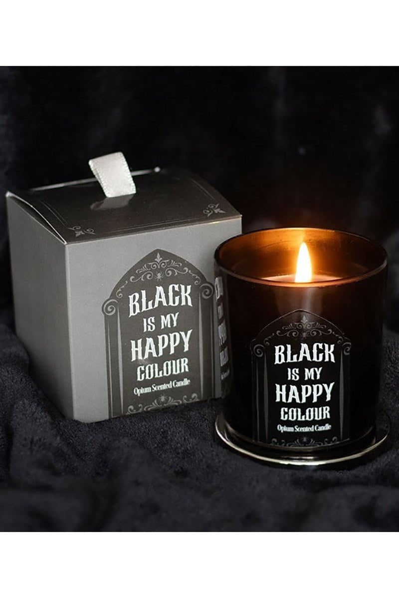 Gothic Black Is My Happy Colour Opium Candle