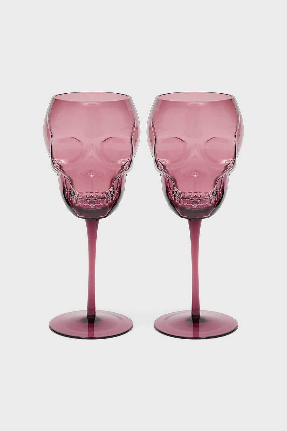 Cranium Wine Glasses [Plum]