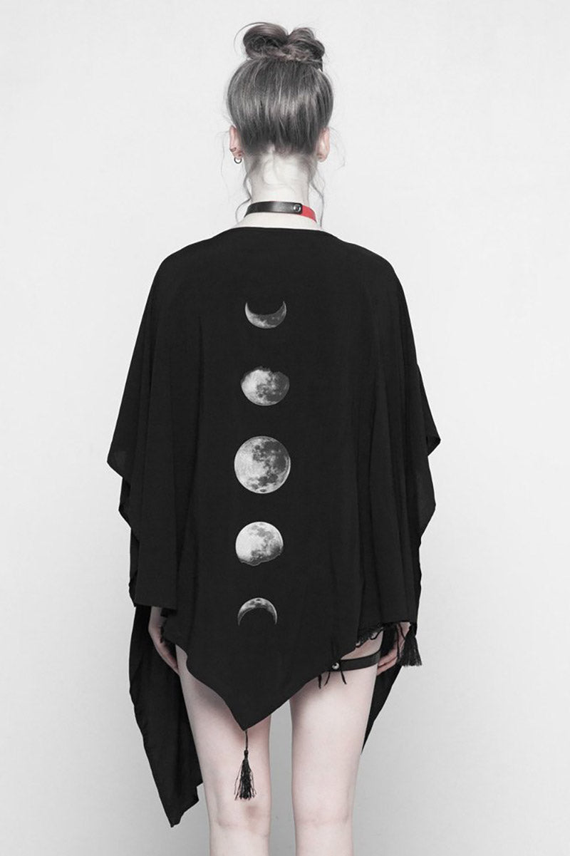 Gothic Goddess Moon Phase Shawl