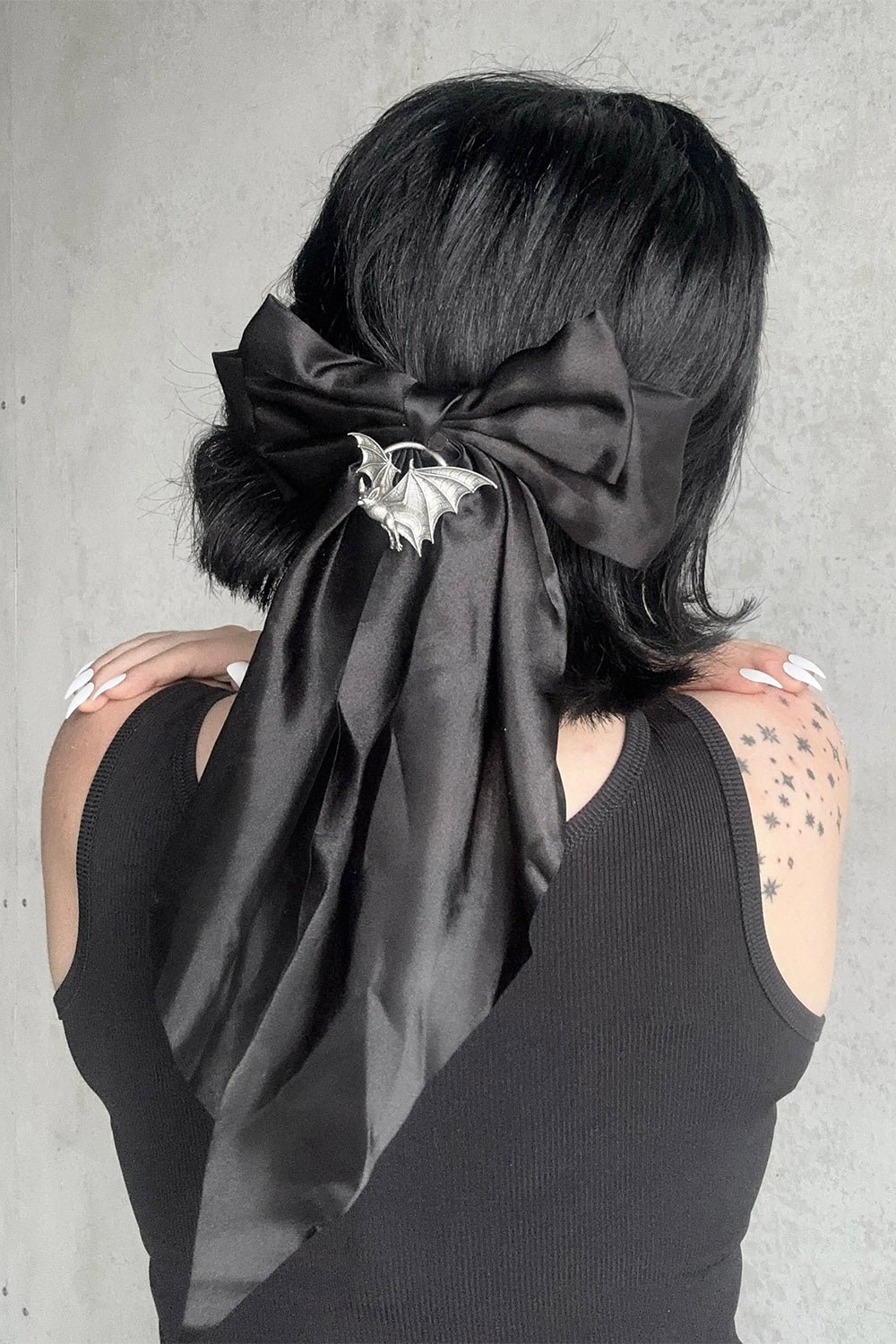 Screechers Of The Night Hair Bow [Black]